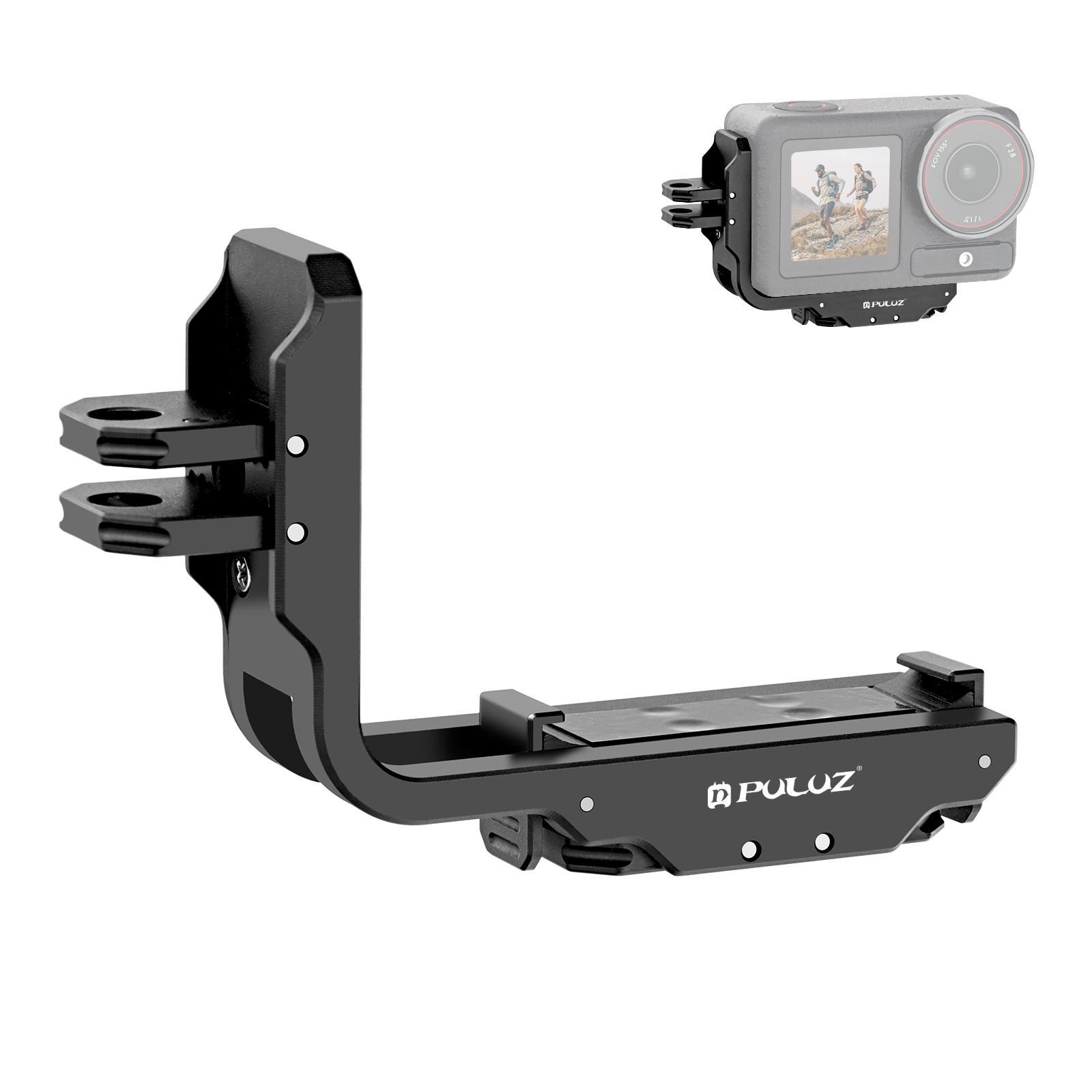 PULUZ Magnetic Quick Release L Bracket for DJI Osmo Action 5 Pro & Action 4 Vertical Horizontal Mount