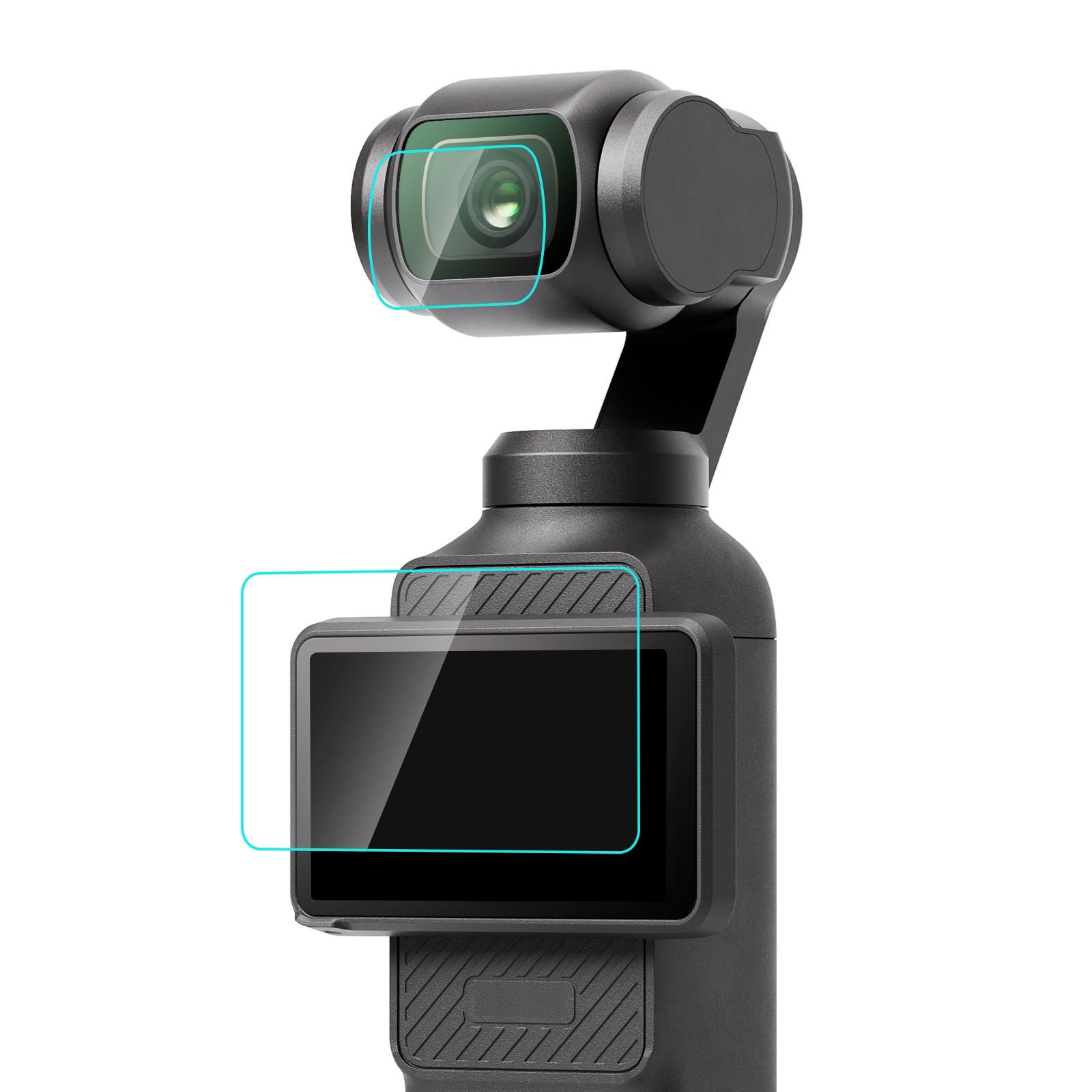 PULUZ 9H Tempered Glass Screen & Lens Protector for DJI Osmo Pocket 3 & 4