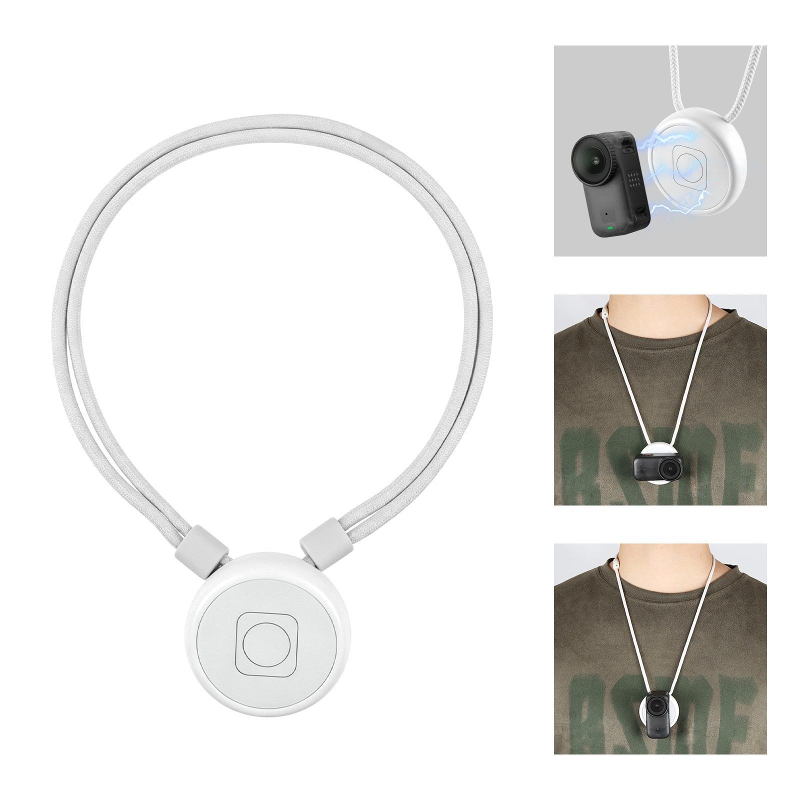 PULUZ Magnetic Camera Mount Quick Release Neck Strap for DJI Osmo Nano & Insta360 GO