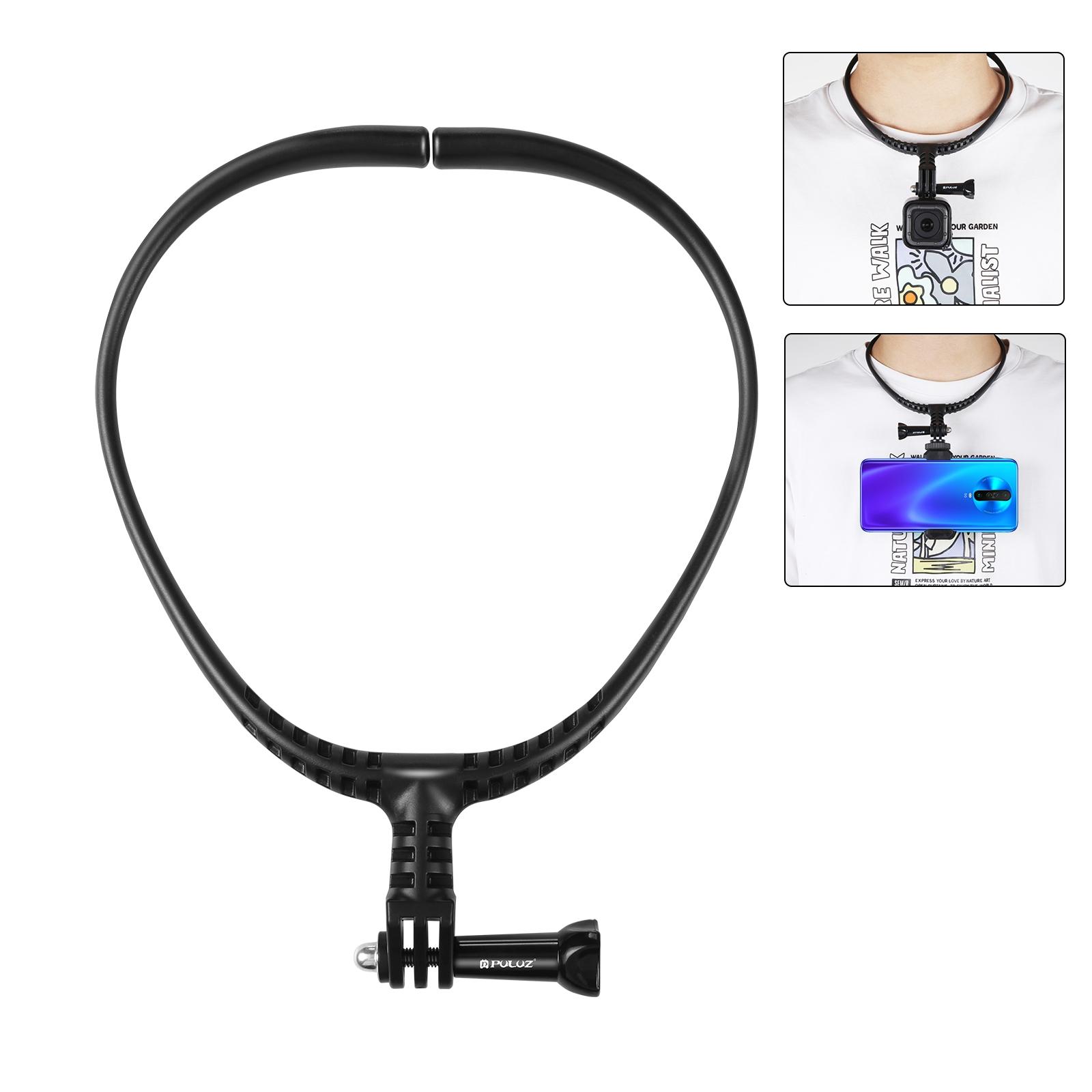 PULUZ Lazy Neck Bracket POV GoPro Neck Mount Hands Free Action Camera Holder