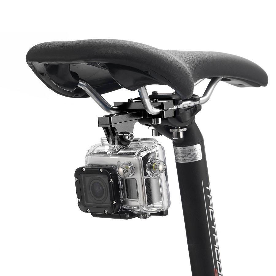 PULUZ Bike Seat Mount for Action Cameras GoPro Insta360 Aluminium Alloy Shock Absorbing Mount