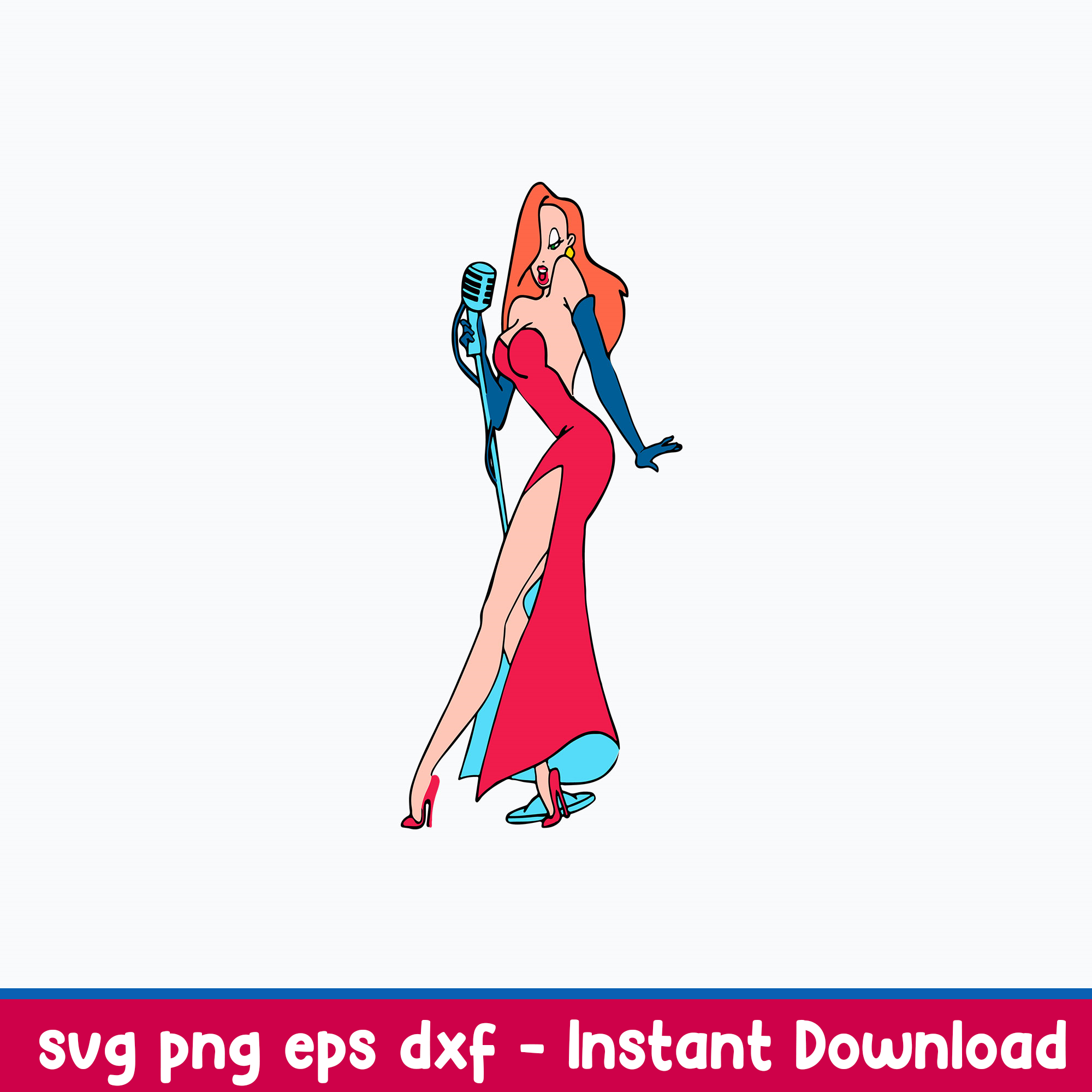 Jessica Rabbit Svg, Roger Rabbit Svg, Png Dxf Eps File - Inspire Uplift