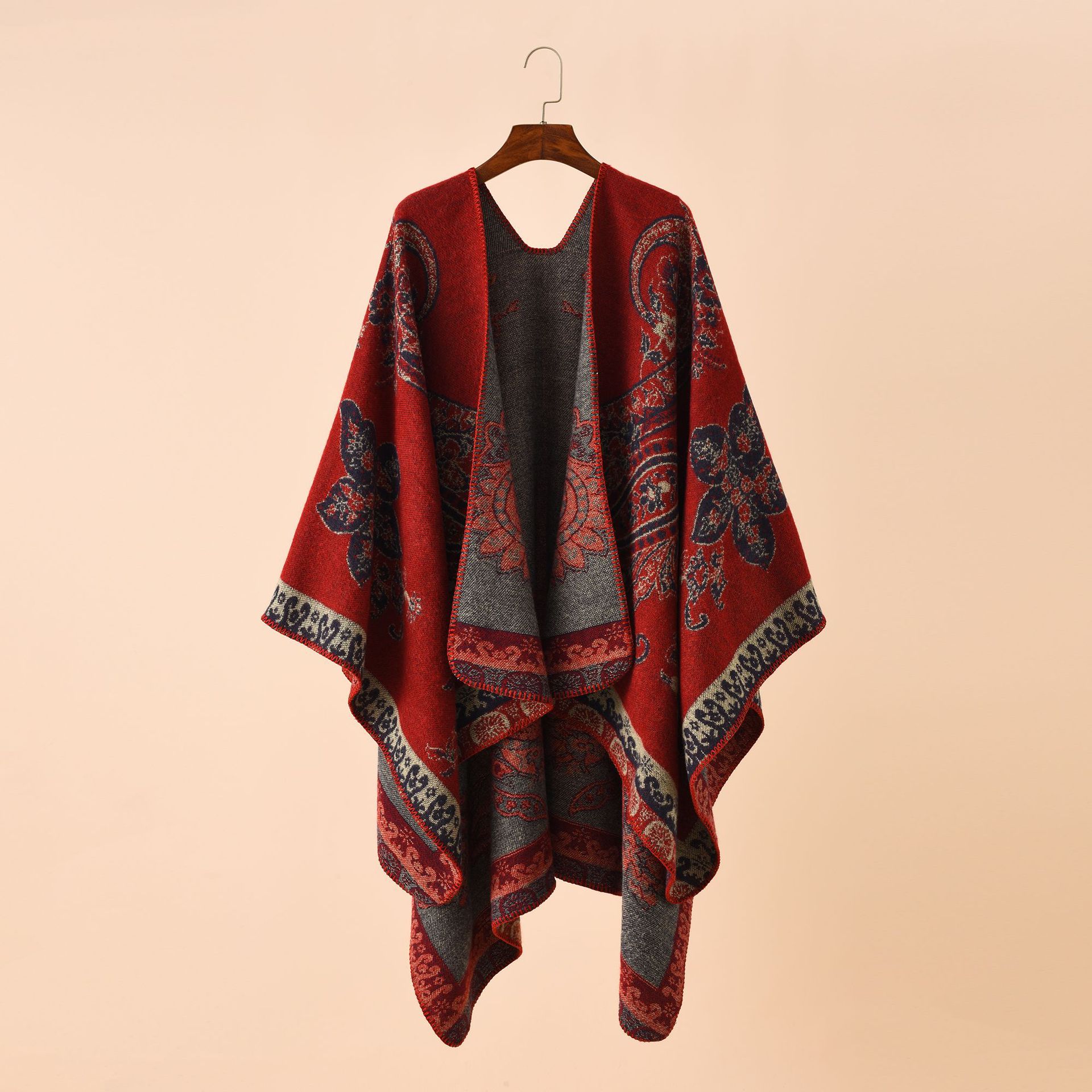 Autumn Winter Women's Hooded Cape Poncho Cloak Inspire Uplift