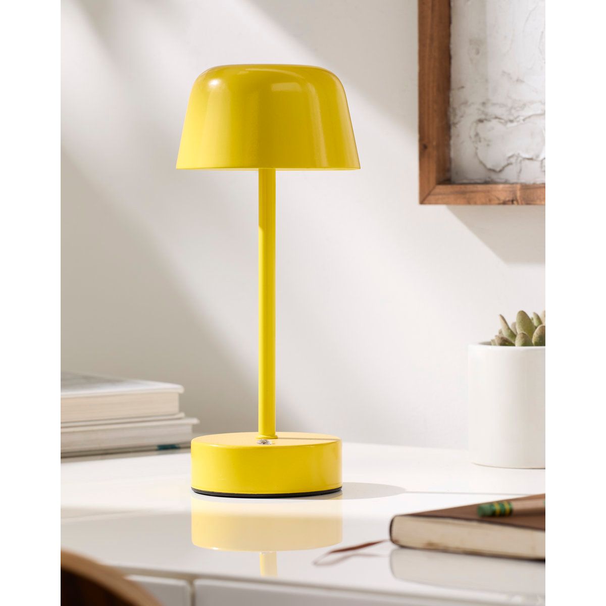 Jagoda Cordless Yellow Table Lamp for Stylish Accent Lighting