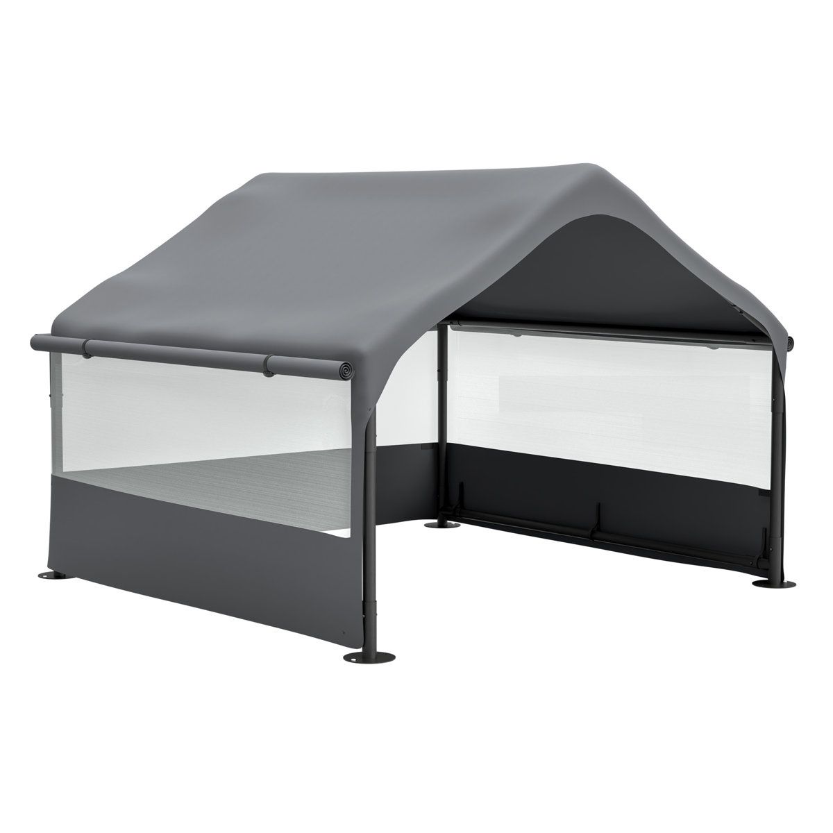 4x4 Extra Large Outdoor Dog House Tent with Mesh Sun Rain Canopy