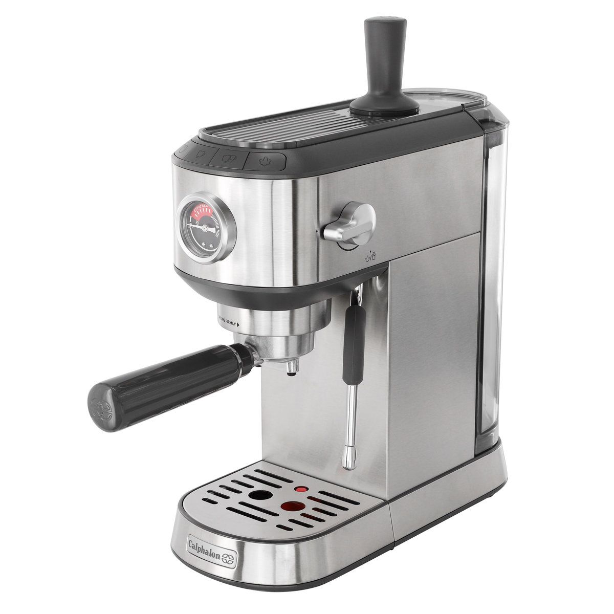 Compact Espresso Machine With Milk Frother 15 Bar Stainless Steel Coffee Maker