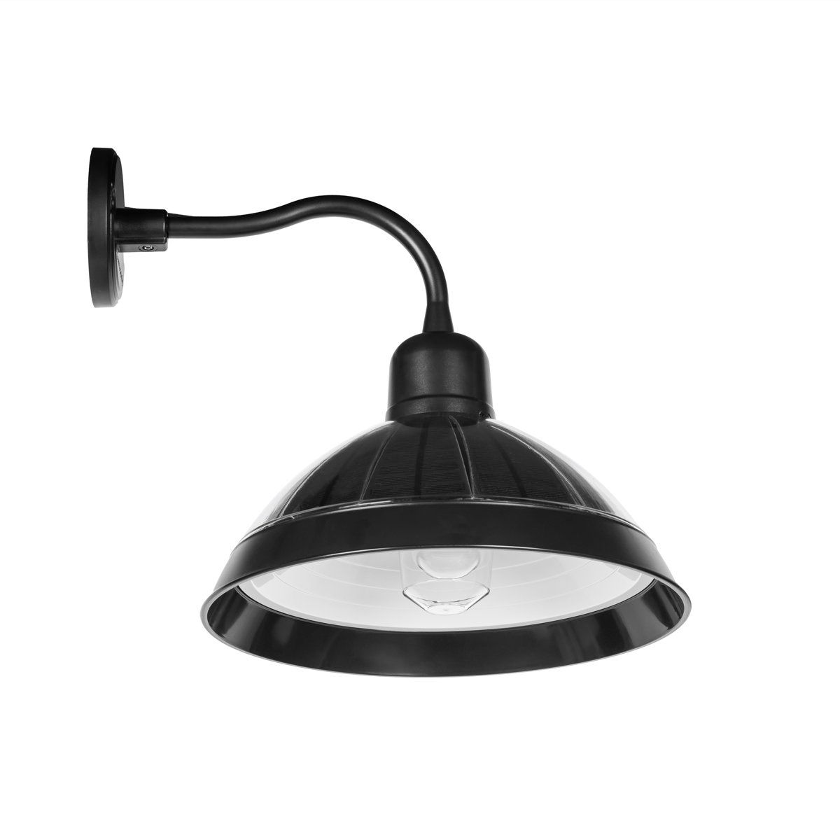 Carriage Solar Barn Light Outdoor Wall Sconce with Dusk to Dawn LED