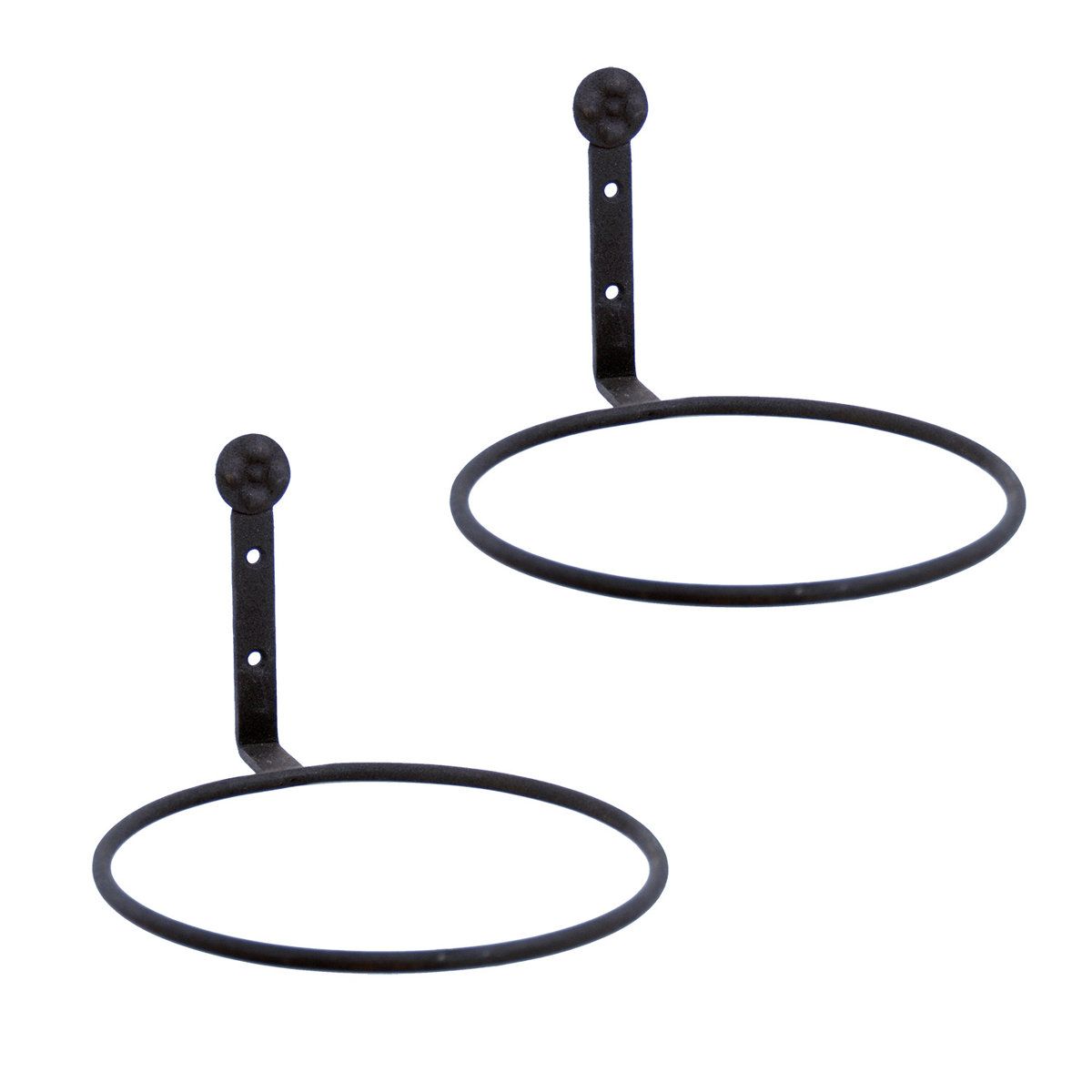 Metal Wall Mounted Plant Holder Set of 2 for Indoor Outdoor Flower Pots