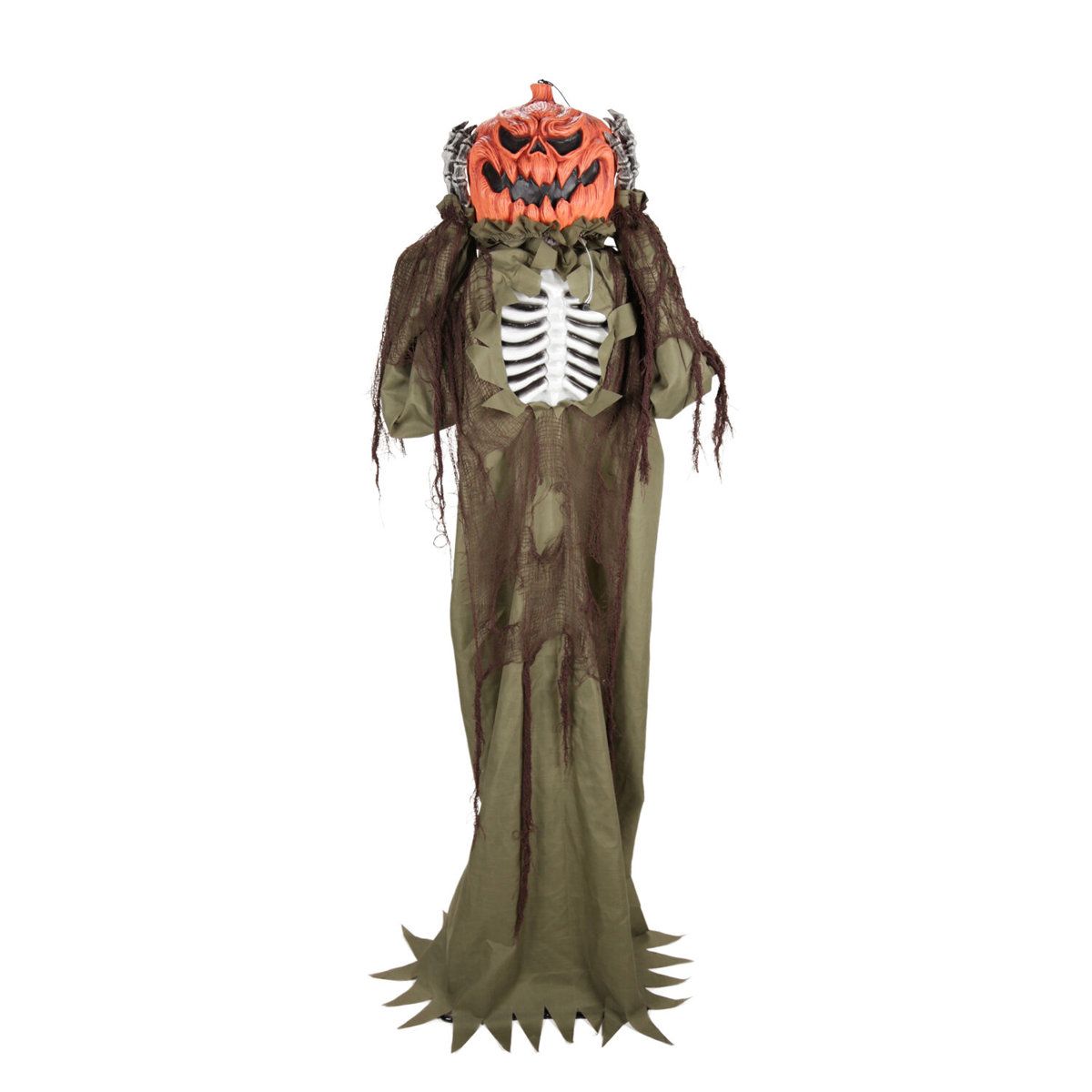 Haunted Hill Farm 5 ft 8 in Pop-Up Pumpkin Man Halloween Animatronic