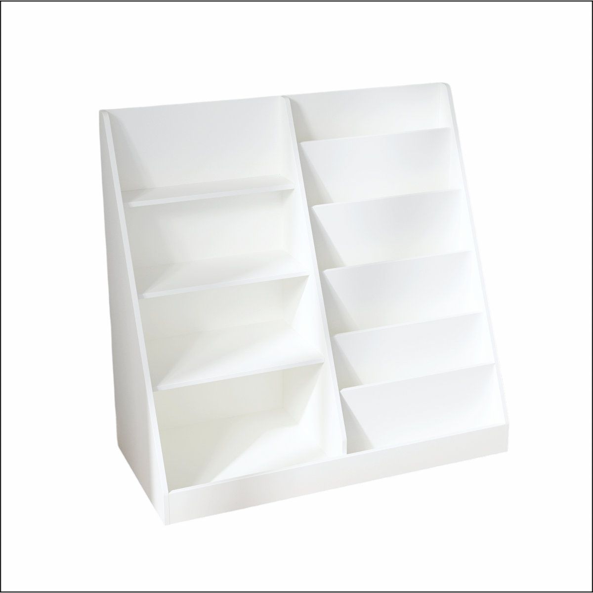 Multifunctional 4 Tier Kids Bookshelf Toy Storage Organizer