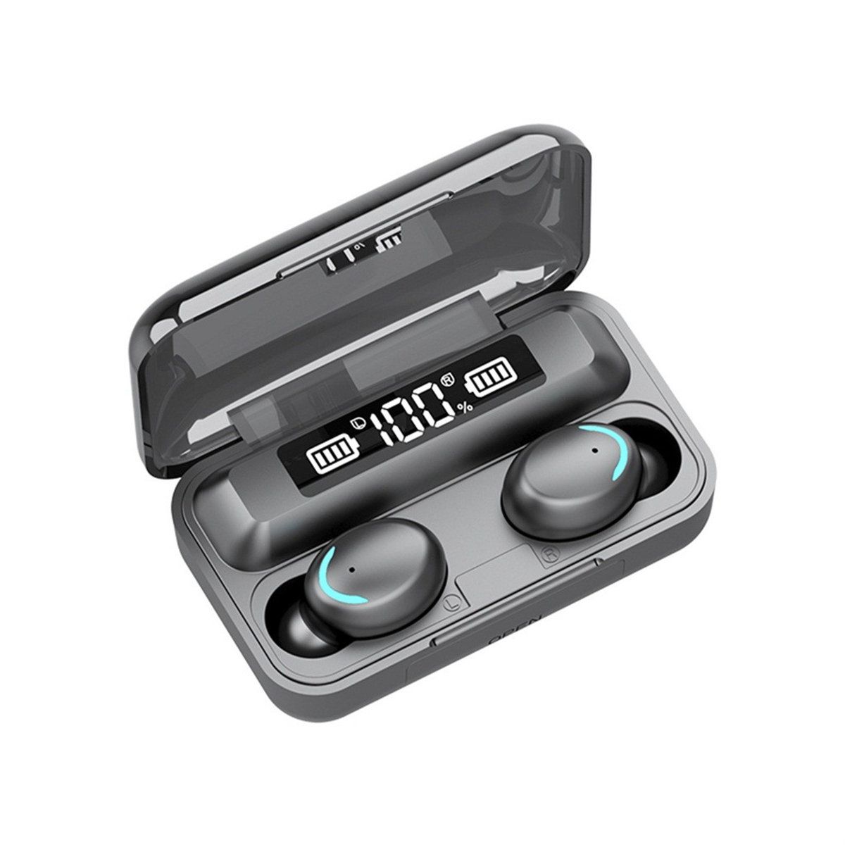 Ebern Designs Wireless Bluetooth Sport Earbuds With Portable Charging Box