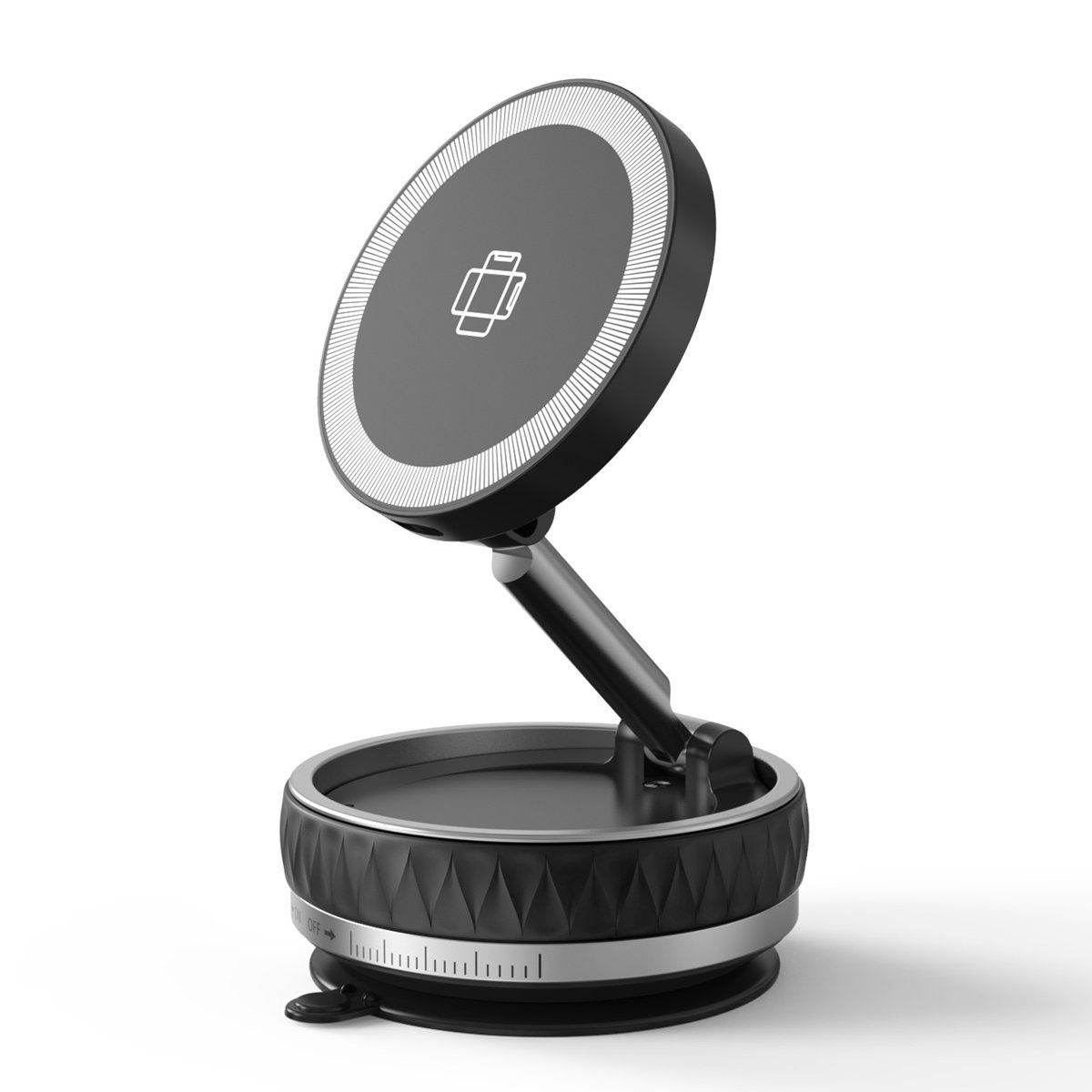 15W Wireless Car Charger Magnetic Phone Holder Dashboard Mount