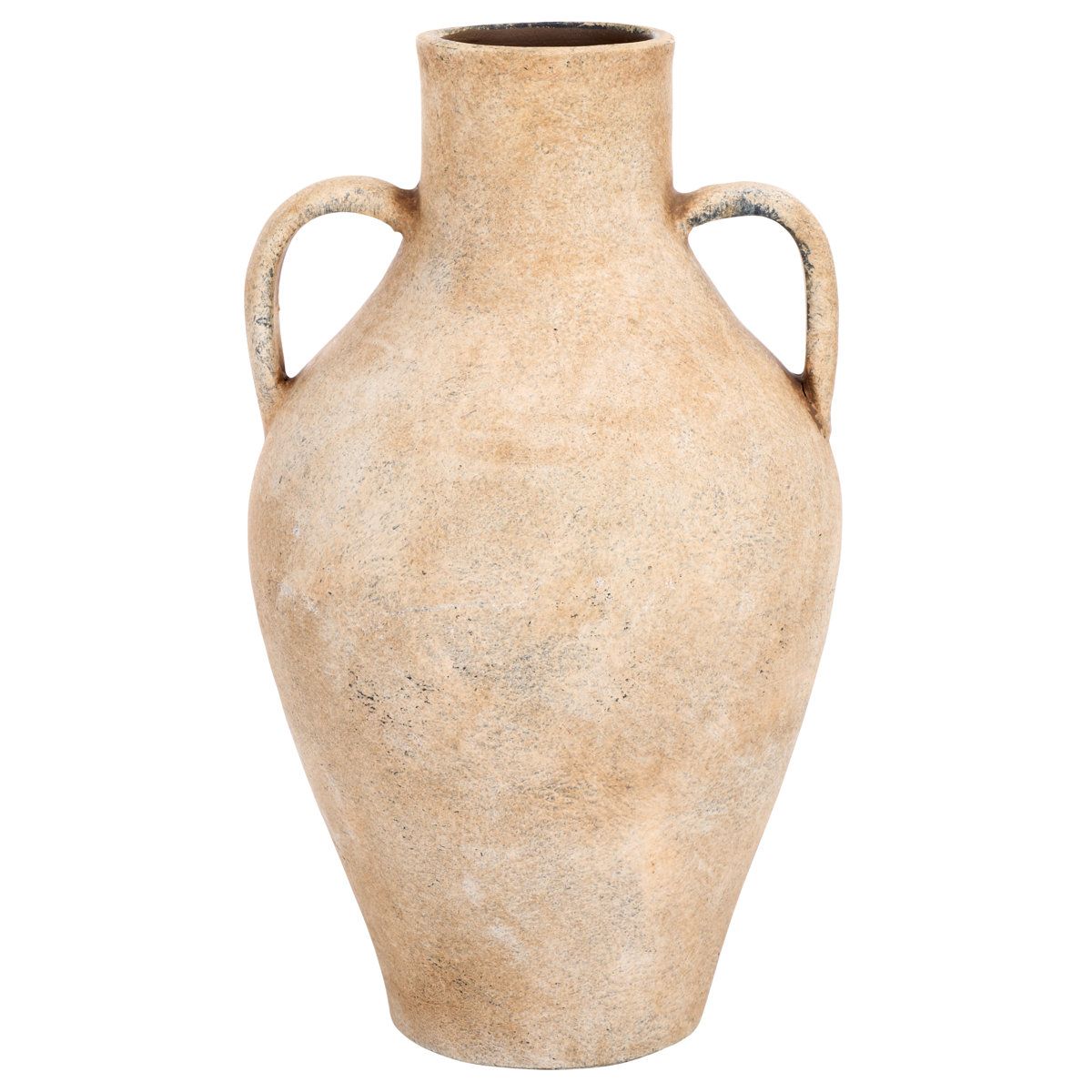 Howlan Natural Stoneware Vase Hand Painted Amphora Table Decor