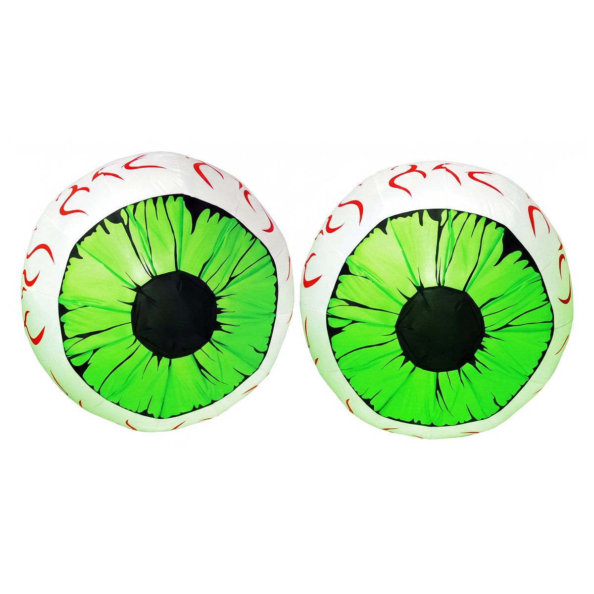 2 Pack Halloween Inflatables Green Eyes 3 Ft Light Up Outdoor Decor