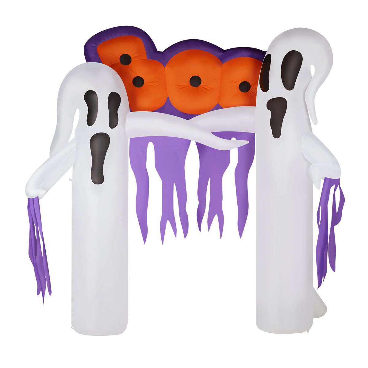 9.8 Foot White Ghost Archway Inflatable Halloween Outdoor Decoration with LED Lights