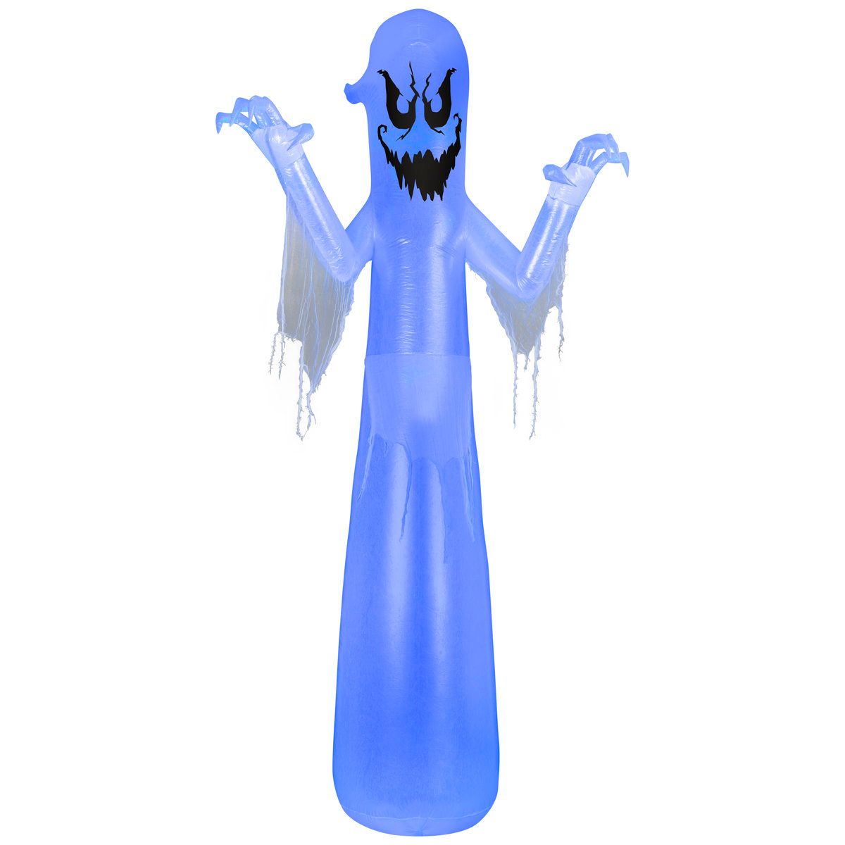 Giant 12 Foot Inflatable Ghost Outdoor Halloween Decoration with Flickering LED Light