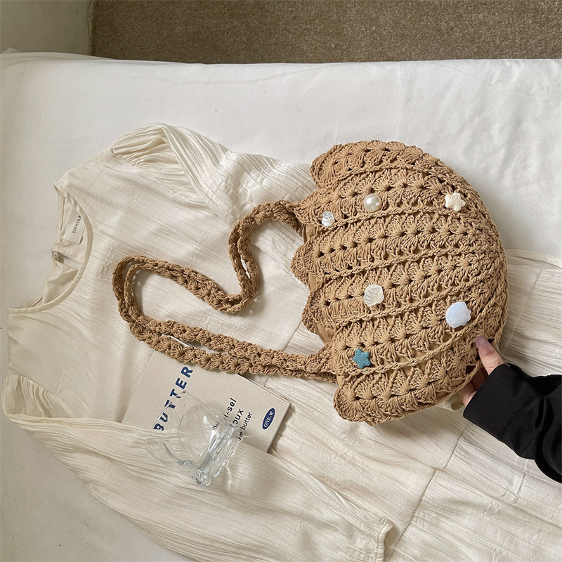 Summer Woven Beach Bag and Vacation Tote