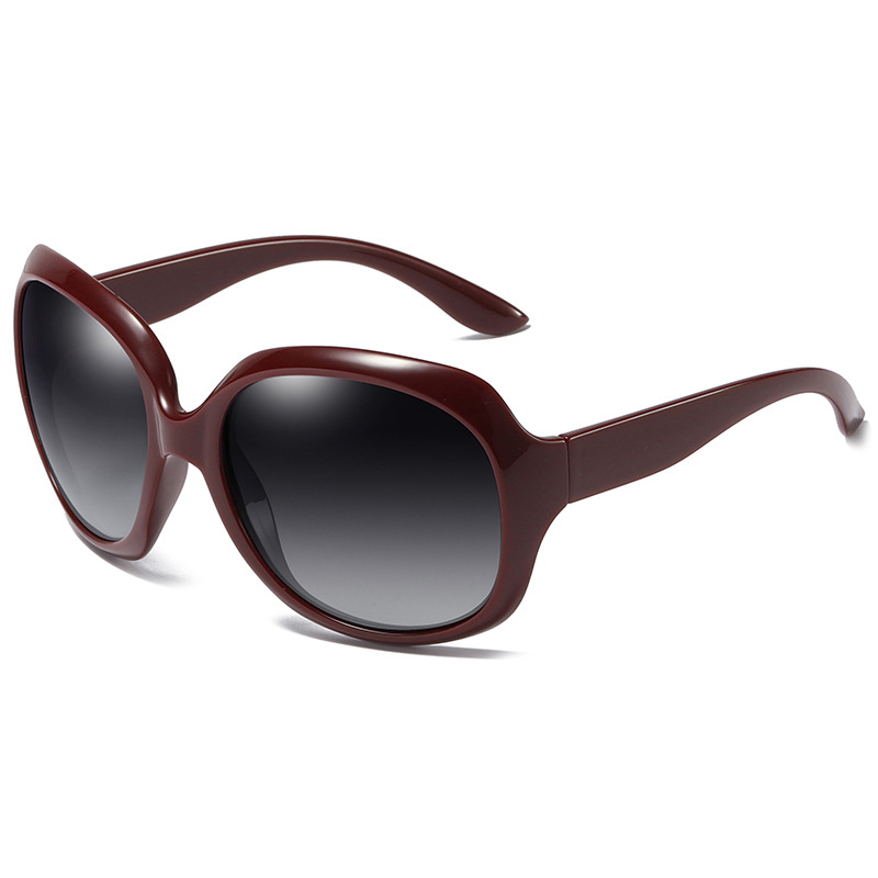 FUQIAN polarized oversized sunglasses for women with protection
