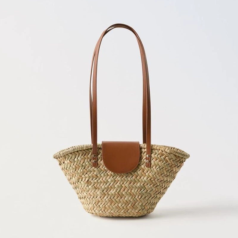 Hylhexyr Woven Rattan Shoulder Bag and Summer Beach Tote