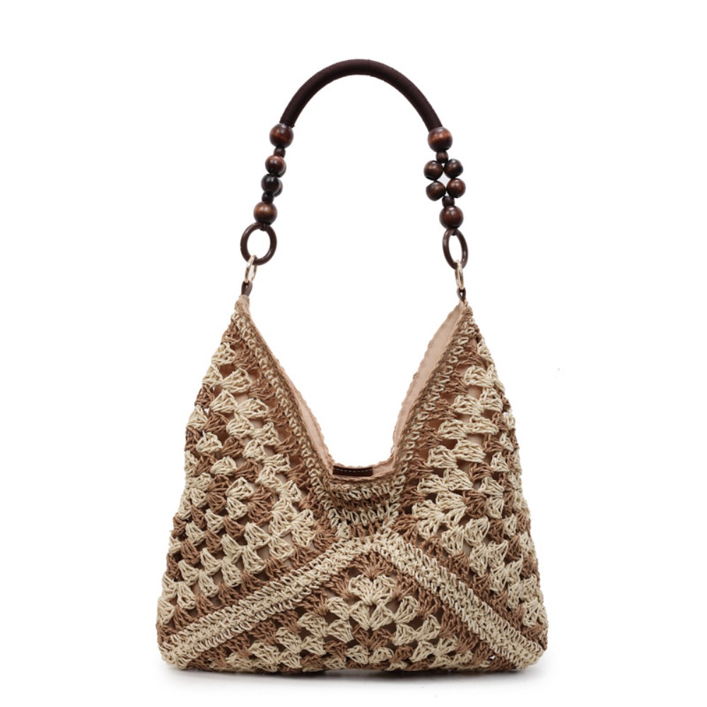 Bohemian Straw Beach Bag Large Capacity Summer Woven Handbag