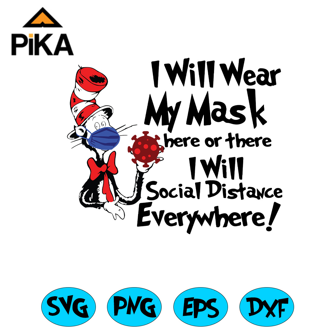 Dr Seuss mask svg, Dr Seuss svg, Dr Seuss Cat In The Hat Svg - Inspire ...