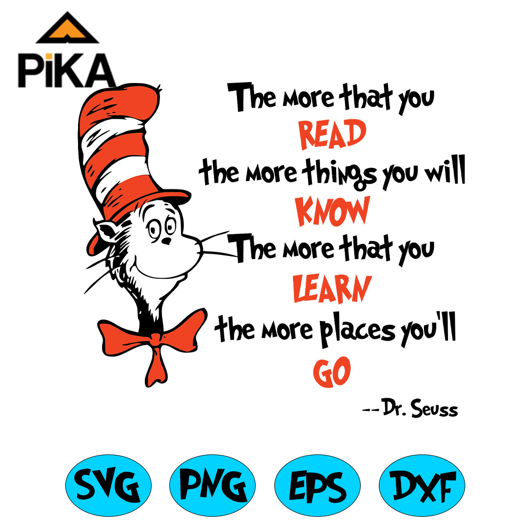 Dr Seuss Svg, Dr Seuss Cat In The Hat, Horton svg, Lorax svg - Inspire ...