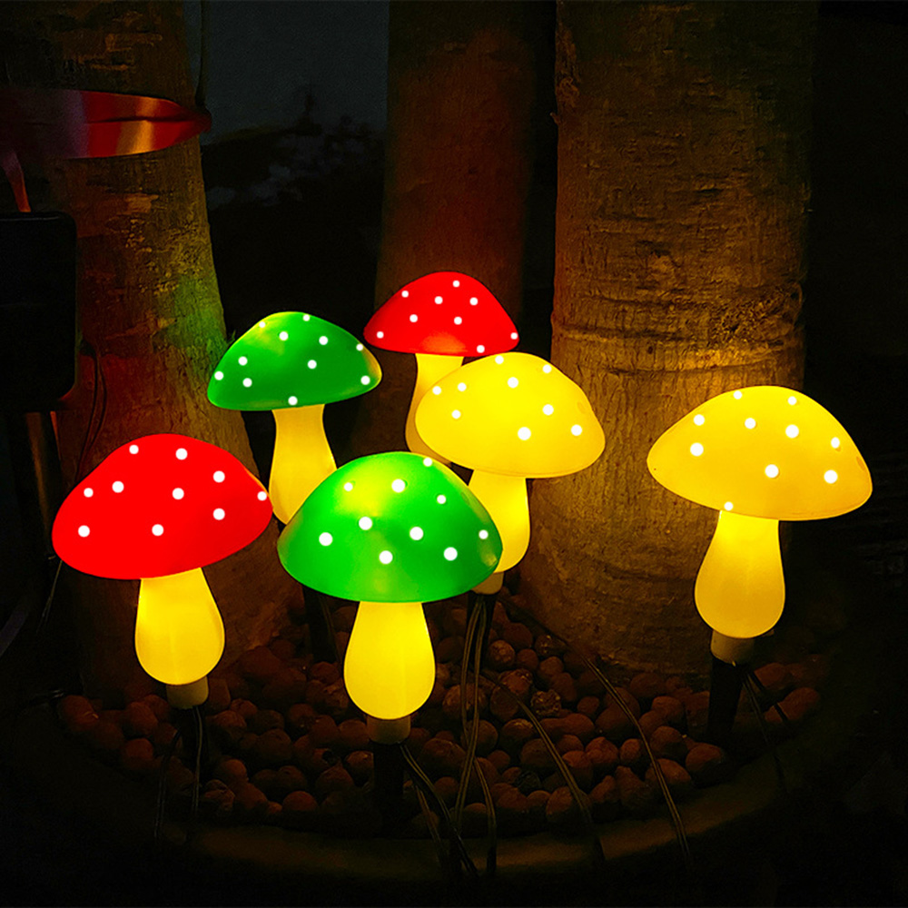 8 Modes Solar Mushroom Light for Garden Outdoor Decor, Waterproof Pathway Lamp, Yard Landscape Halloween Xmas