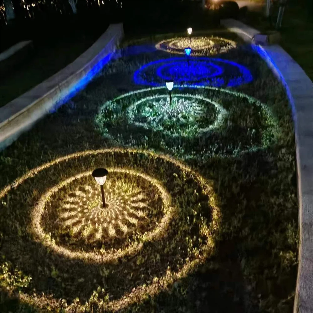 4Pack Solar Pathway Lights Outdoor Waterproof Circle Light | Inspire Uplift