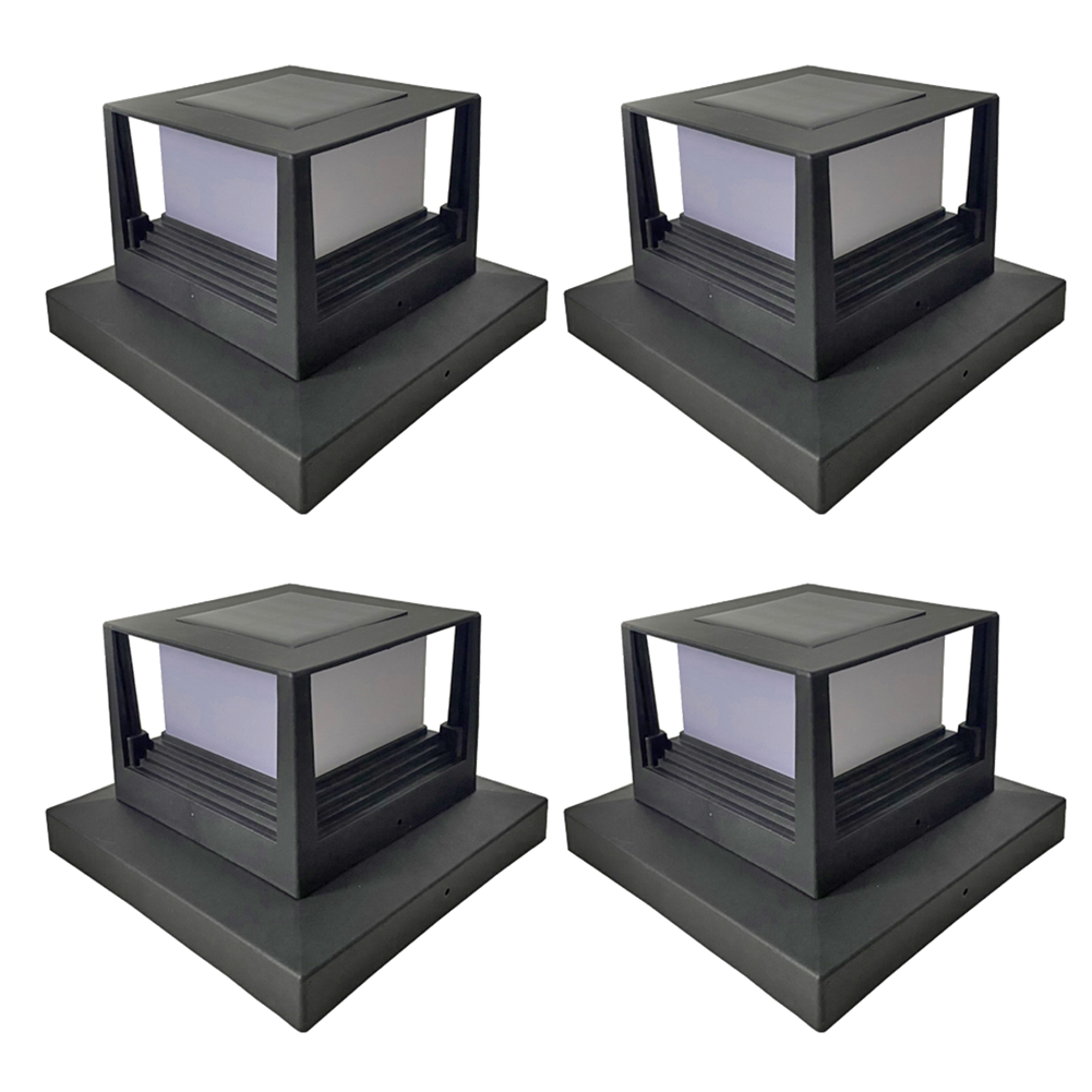 Waterproof LED Solar Pillar Light for Patio, Fence Column Garden Light, Outdoor Courtyard Sunlight Pathway Lamps