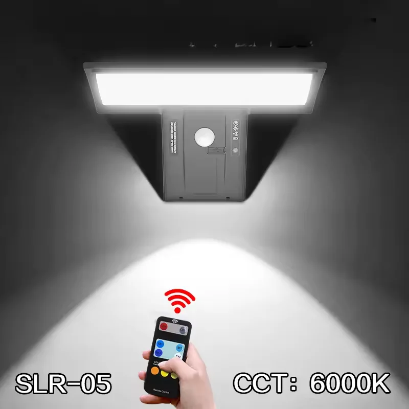 LED Solar Motion Sensor Outdoor Lights, Waterproof Security Flood Light, 3 Colors 4 Modes for Yard Patio