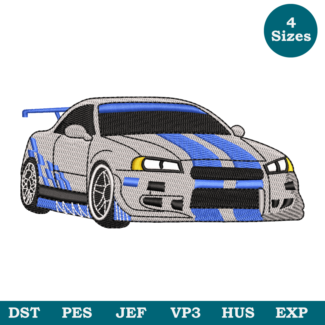 Nissan Embroidery Design File 4 Sizes, Machine Embroidery, C Inspire