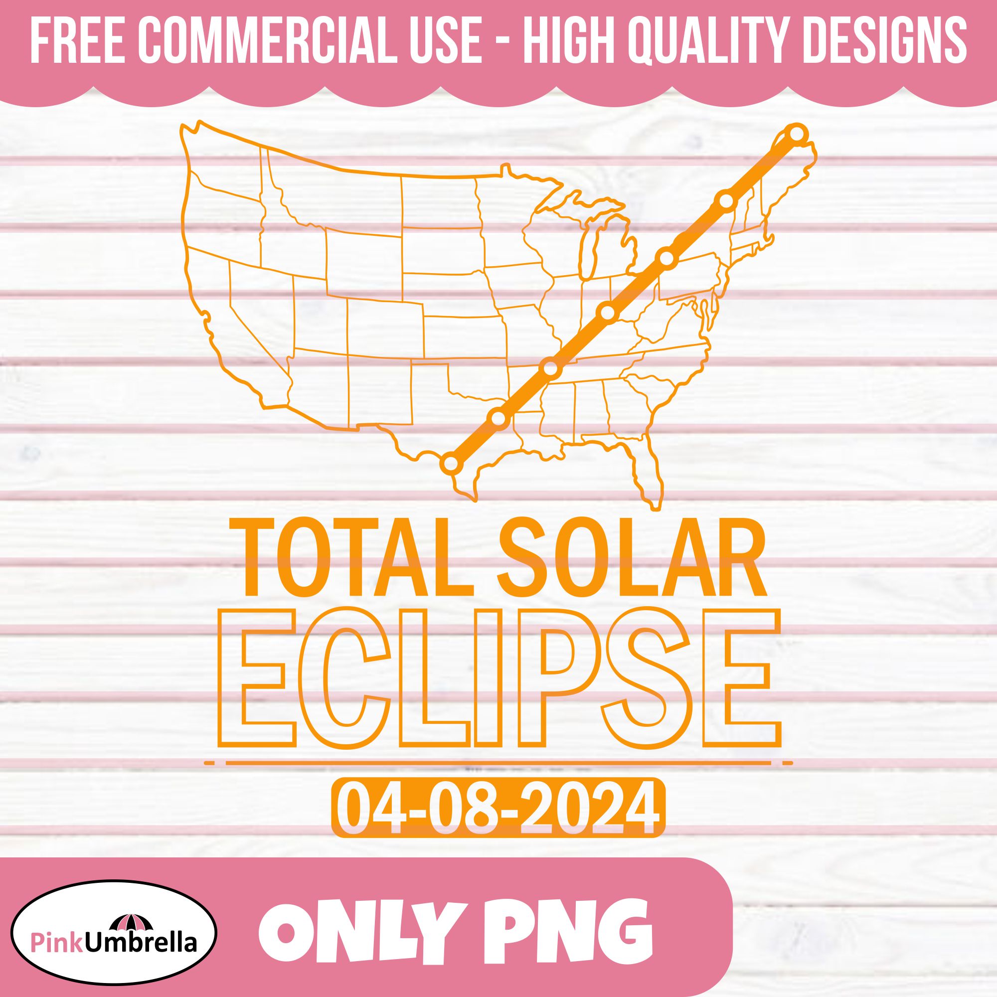 America Total Solar Eclipse April 8 2024 Png, Total Solar Ec | Inspire ...