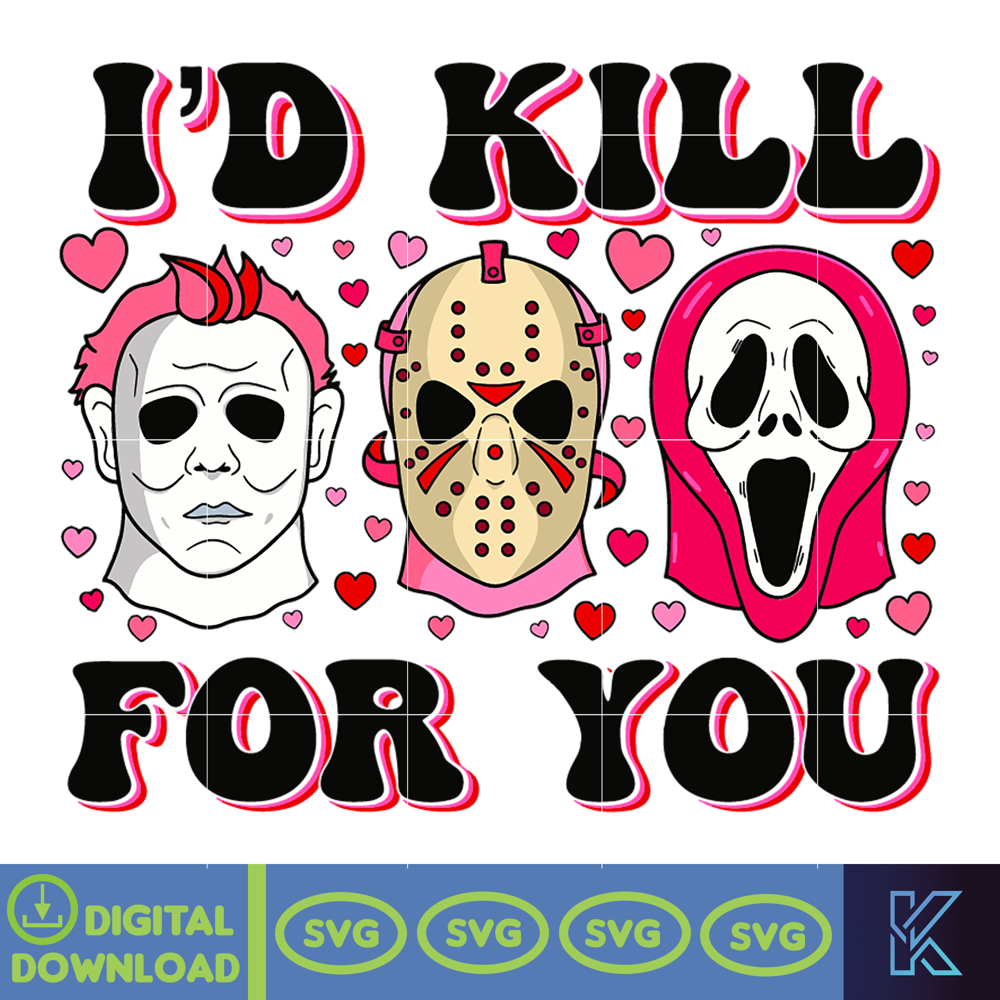 Horror Valentine Svg, Valentine Killer Story Svg, Be My Vale | Inspire ...