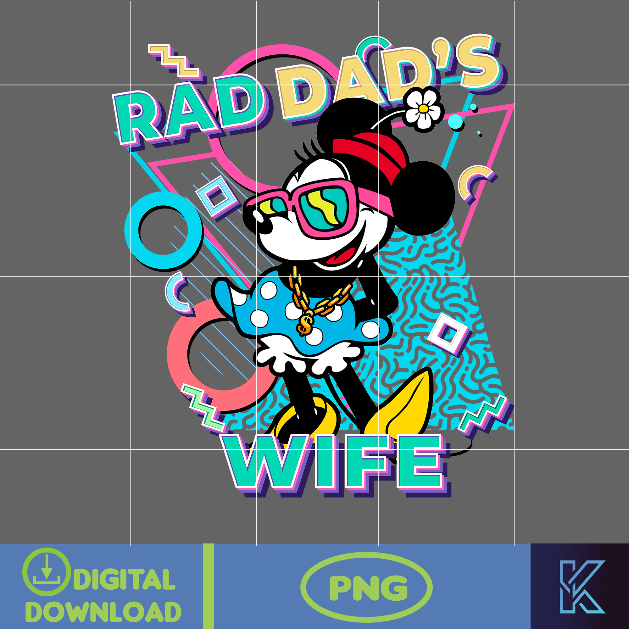 Mouse Rad Dad's Wife Png, Designs Cartoon Rad Dad Png, Fathe | Inspire ...