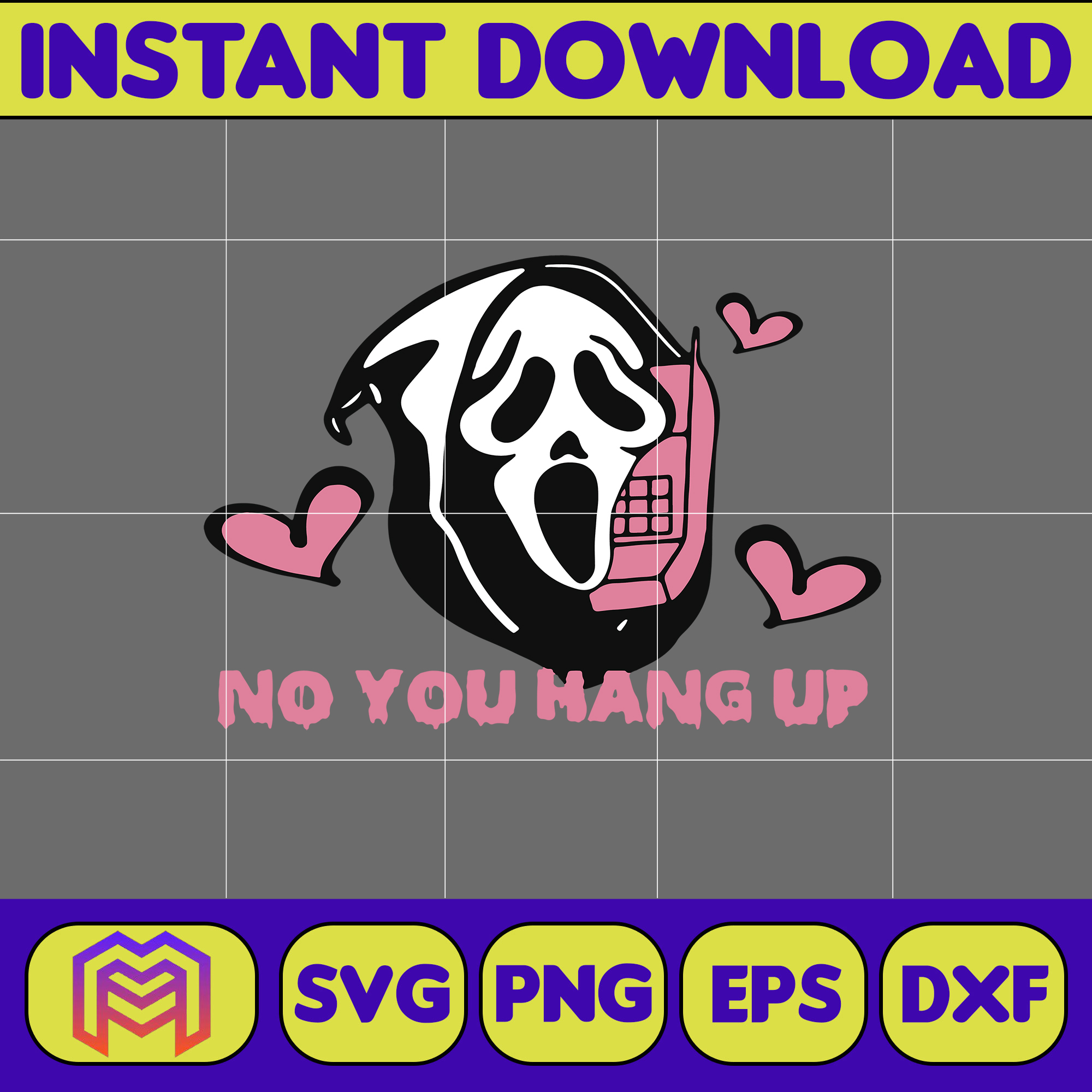 Valentines Scream Ghost Svg, Scream Shost Svg, Ghostface Val - Inspire ...