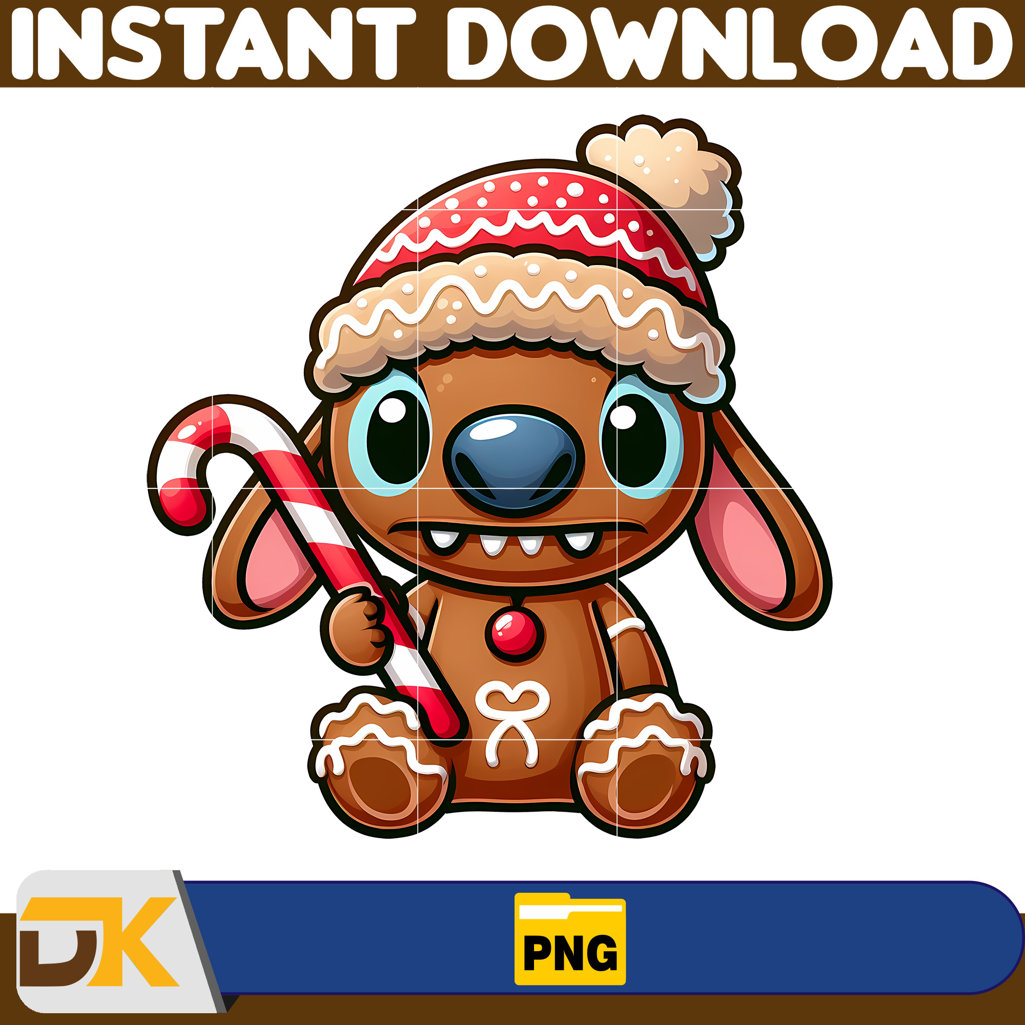 Gingerbread Stitch PNG, Stitch PNG, Christmas Gingerbread Co Inspire