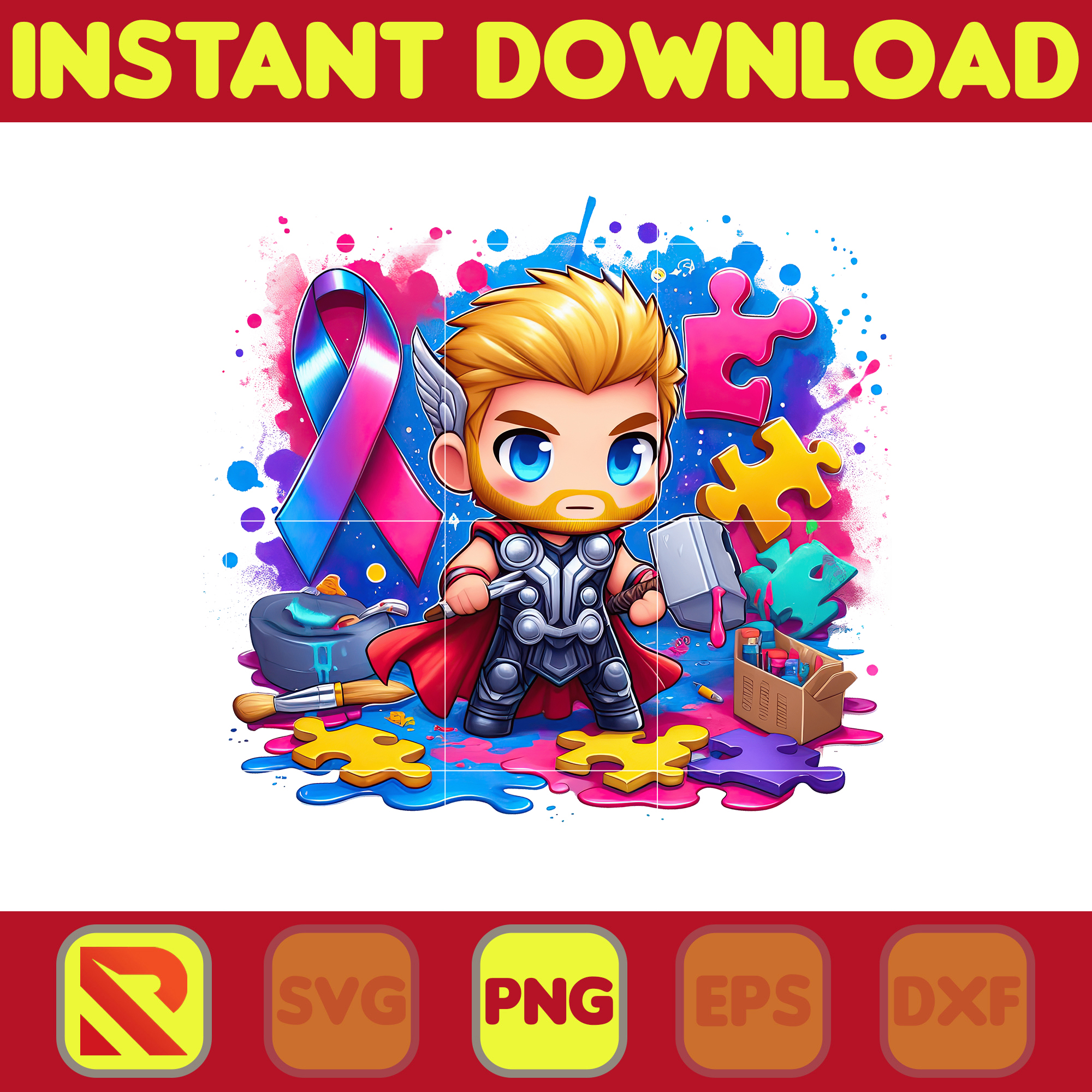 Autism Thor Superhero Png, Autism Awareness Png, Awareness P - Inspire ...
