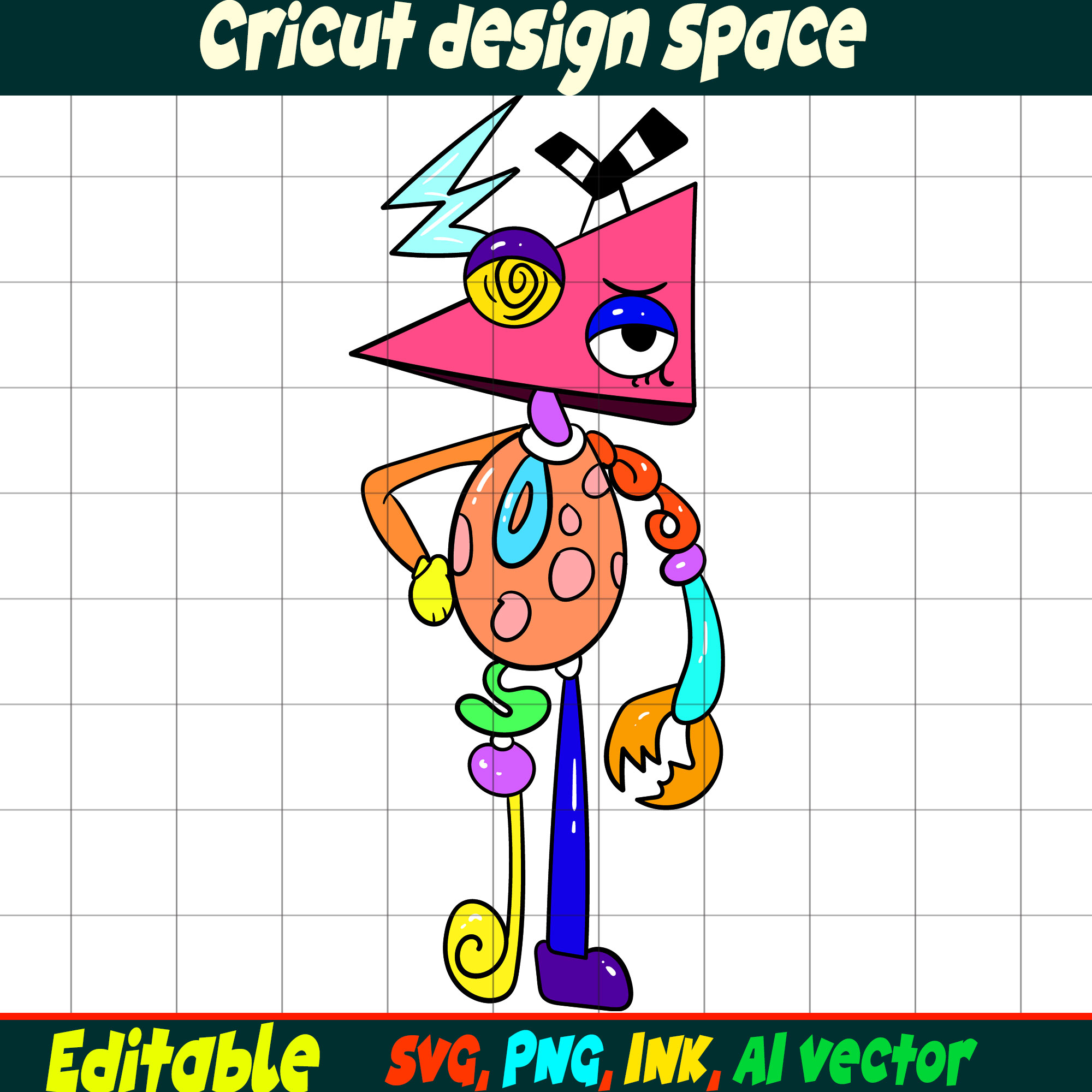 Editable Zooble from the amazing digital circus SVG, Vector | Inspire ...