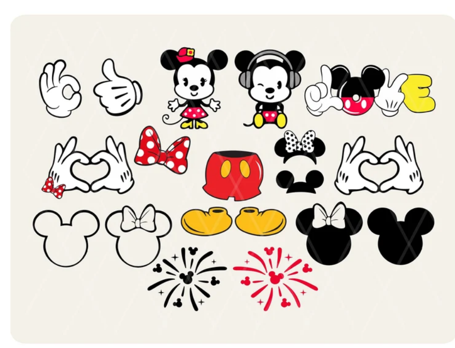 Mouse Clubhouse SVG, Mickeyy svg, Minniee svg, Magical World - Inspire