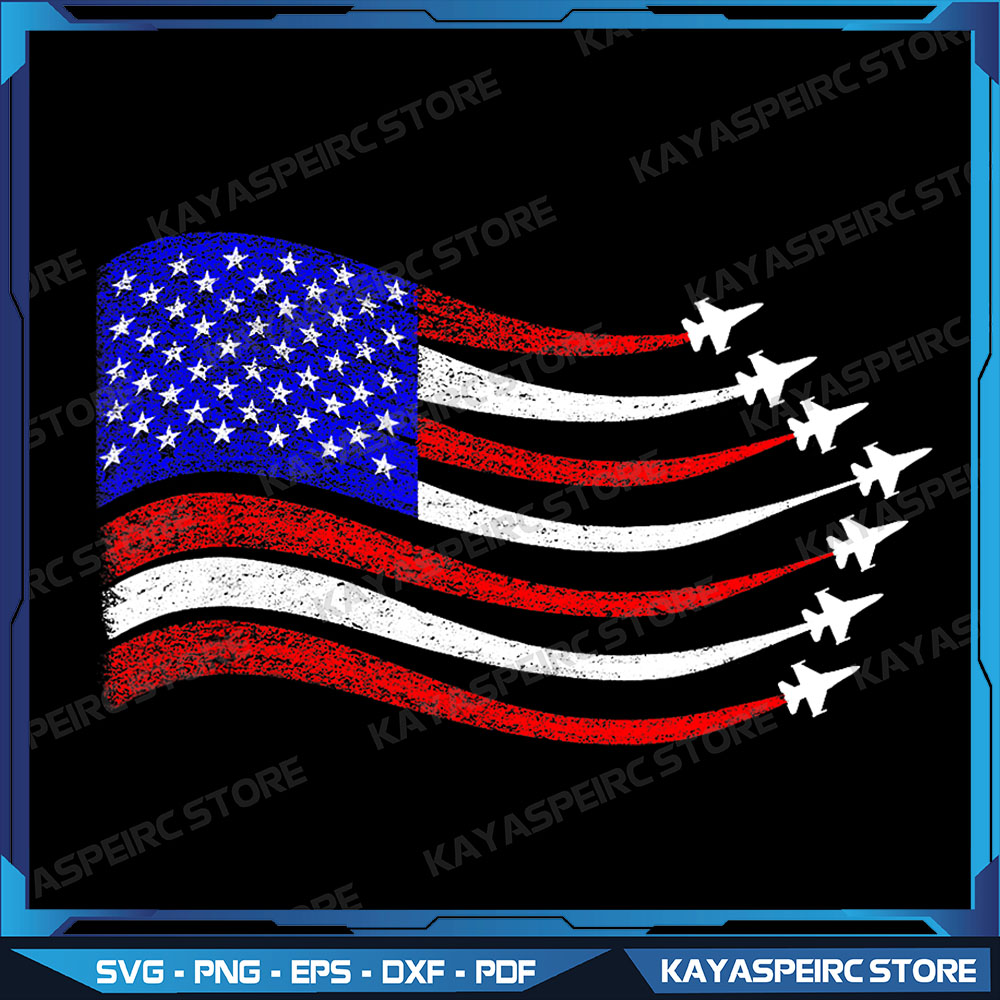 American Patriotic Fighter Jets USA Flag Waving 4th of July | Inspire ...