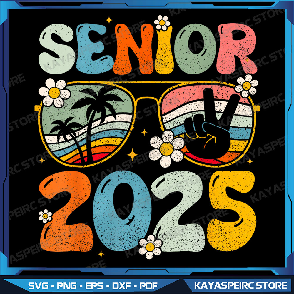 Retro Senior 2025 Back to School Class Of 2025 Graduation Pn | Inspire ...
