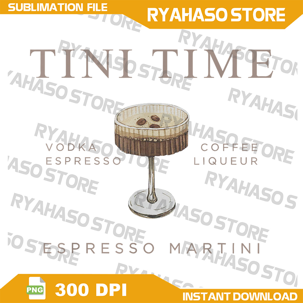Tini Time Vodka Espresso Coffee Liqueur Espresso Martini Png Inspire