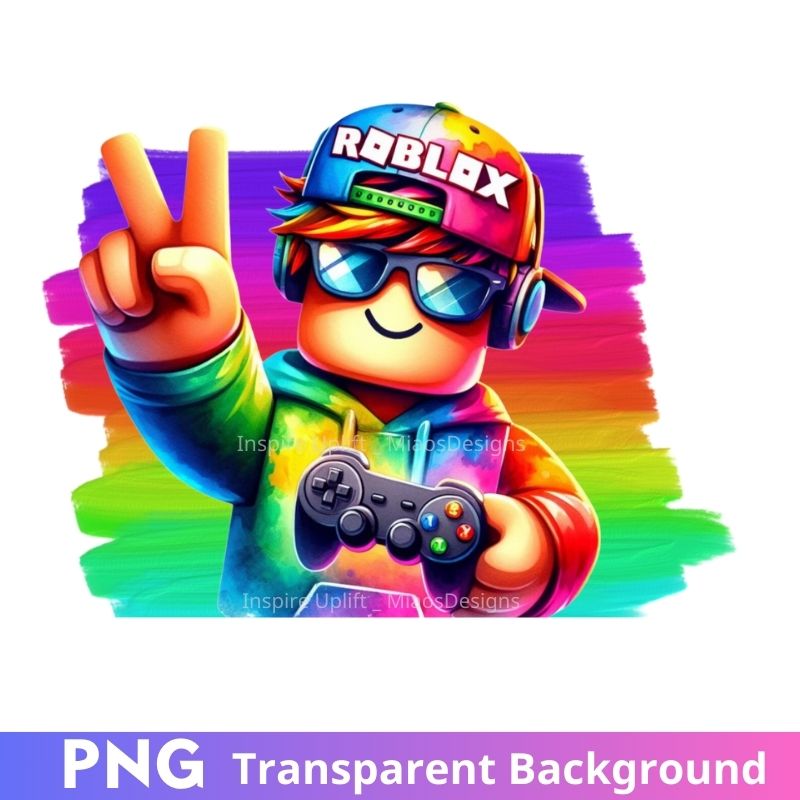 Roblox Game Boy Rainbow Brush PNG Image | Inspire Uplift