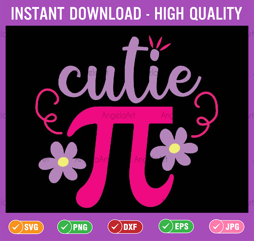 Pi Day Math Teacher Cutie Pi Svg, Math Symbols Svg, Pi Day P - Inspire ...