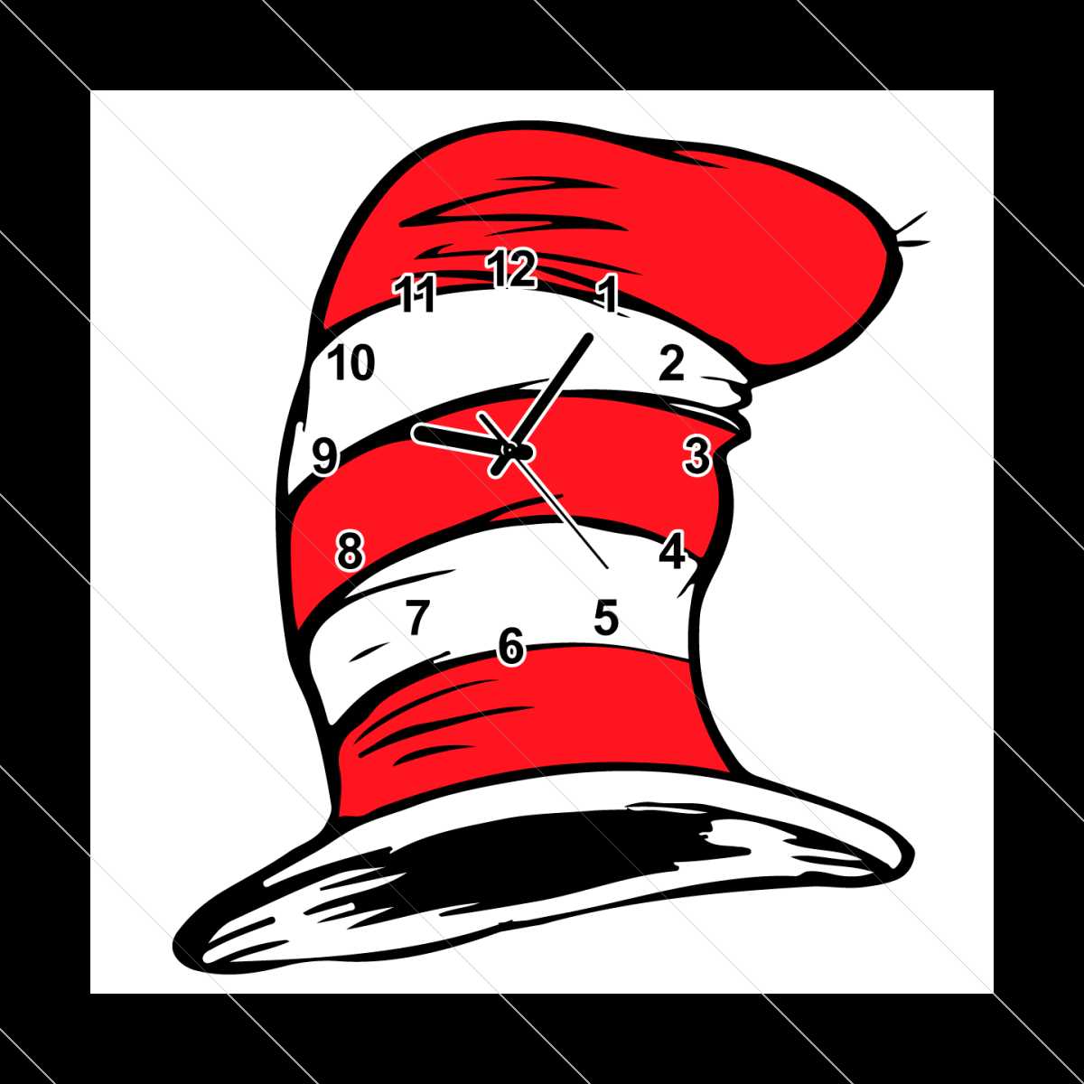 Dr Seuss Clock Svg, Trending Svg, Dr Seuss Svg, Dr Seuss 202 - Inspire ...