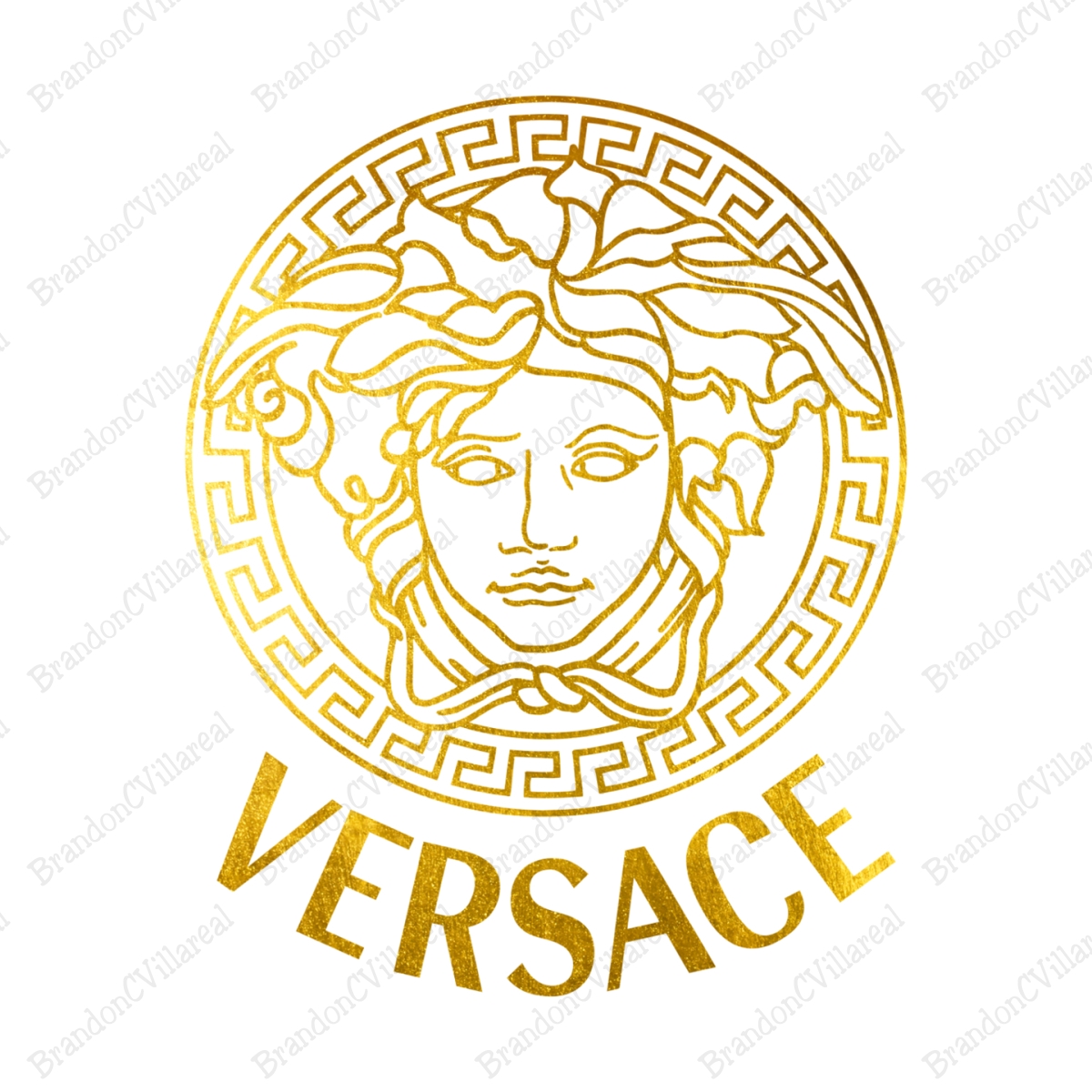 Golden Versace Logo SVG, Versace Logo SVG, Versace SVG, Logo | Inspire ...