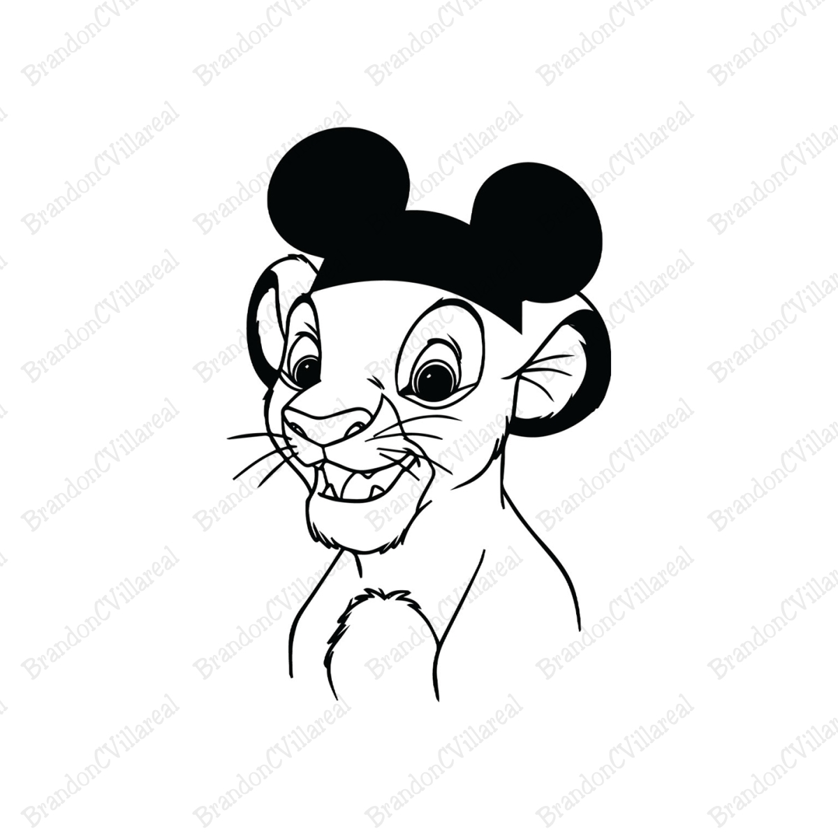 Simba Mickey Mouse SVG, Simba SVG, Lion King SVG, Disney SVG | Inspire ...
