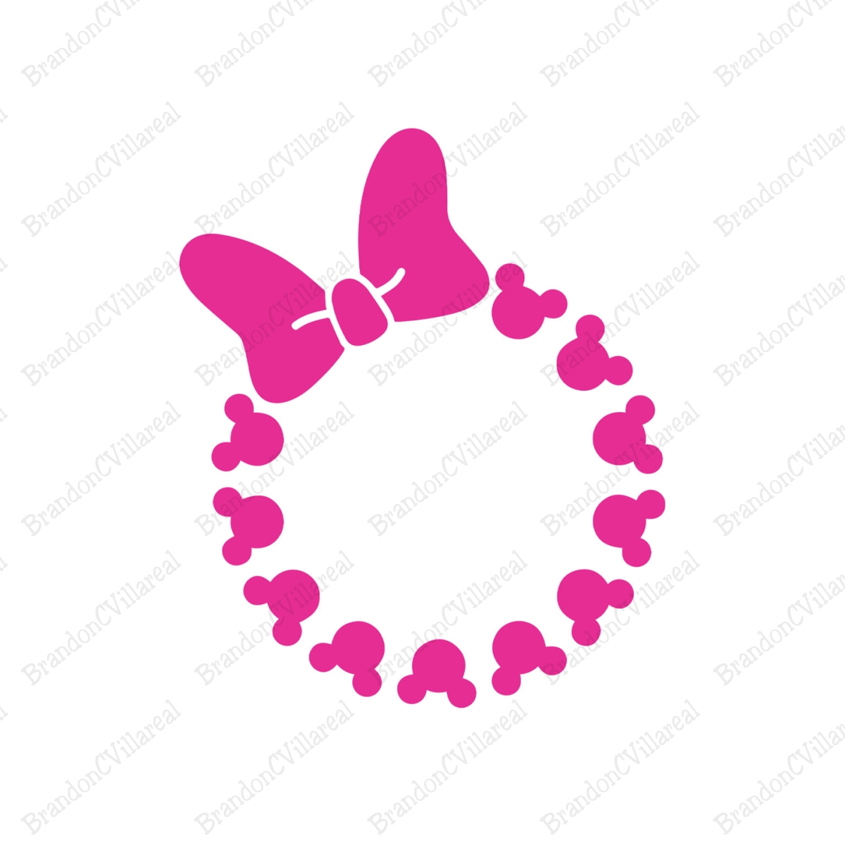 Minnie Mouse Pink Bow SVG, Disney Mouse SVG, Disney SVG, Dis Inspire