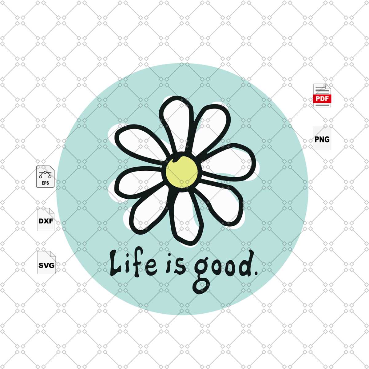 Lucky Girl Life Is Good Svg, Funny Quotes Svg, Png Dxf Eps D 