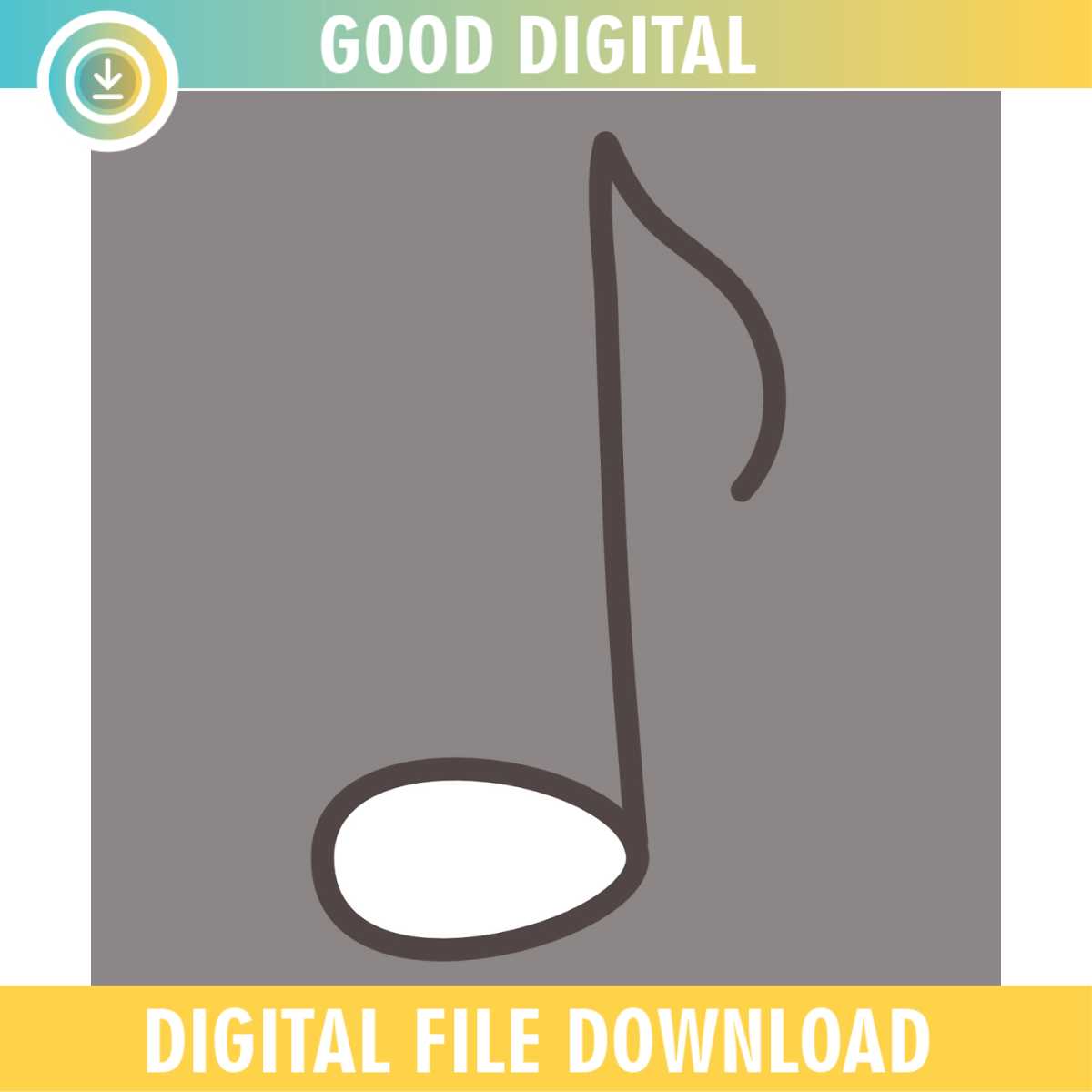 Patriotic White Music Note 4th Of July Day SVG | Inspire Uplift